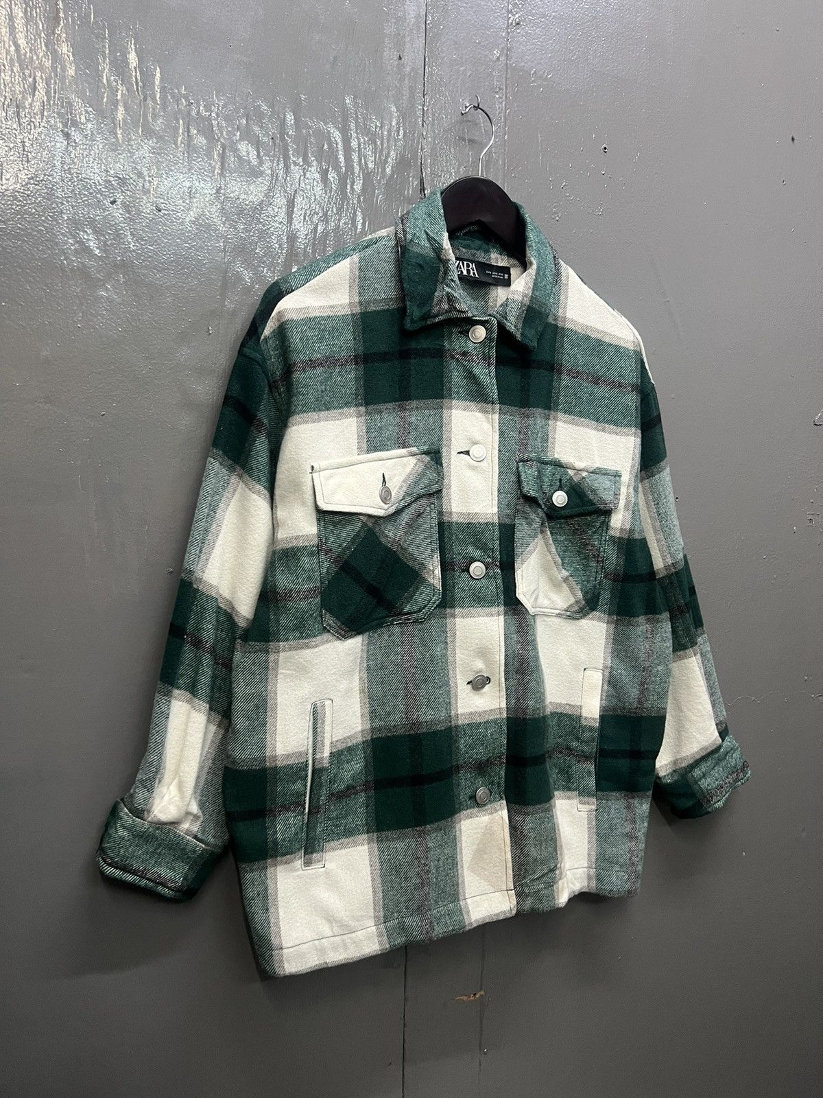 Zara ZARA Wool Plaid Tartan Jacket Size US S / EU 44-46 / 1 - 3 Thumbnail
