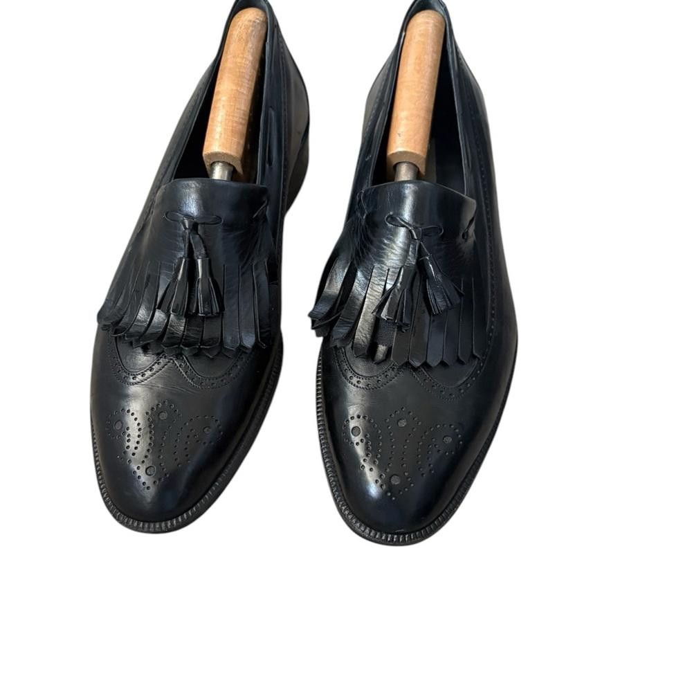 Bruno Magli Bruno Magli Leather Wingtip Tassel Classic Loafers Size US 9.5 / EU 42-43 - 3 Thumbnail