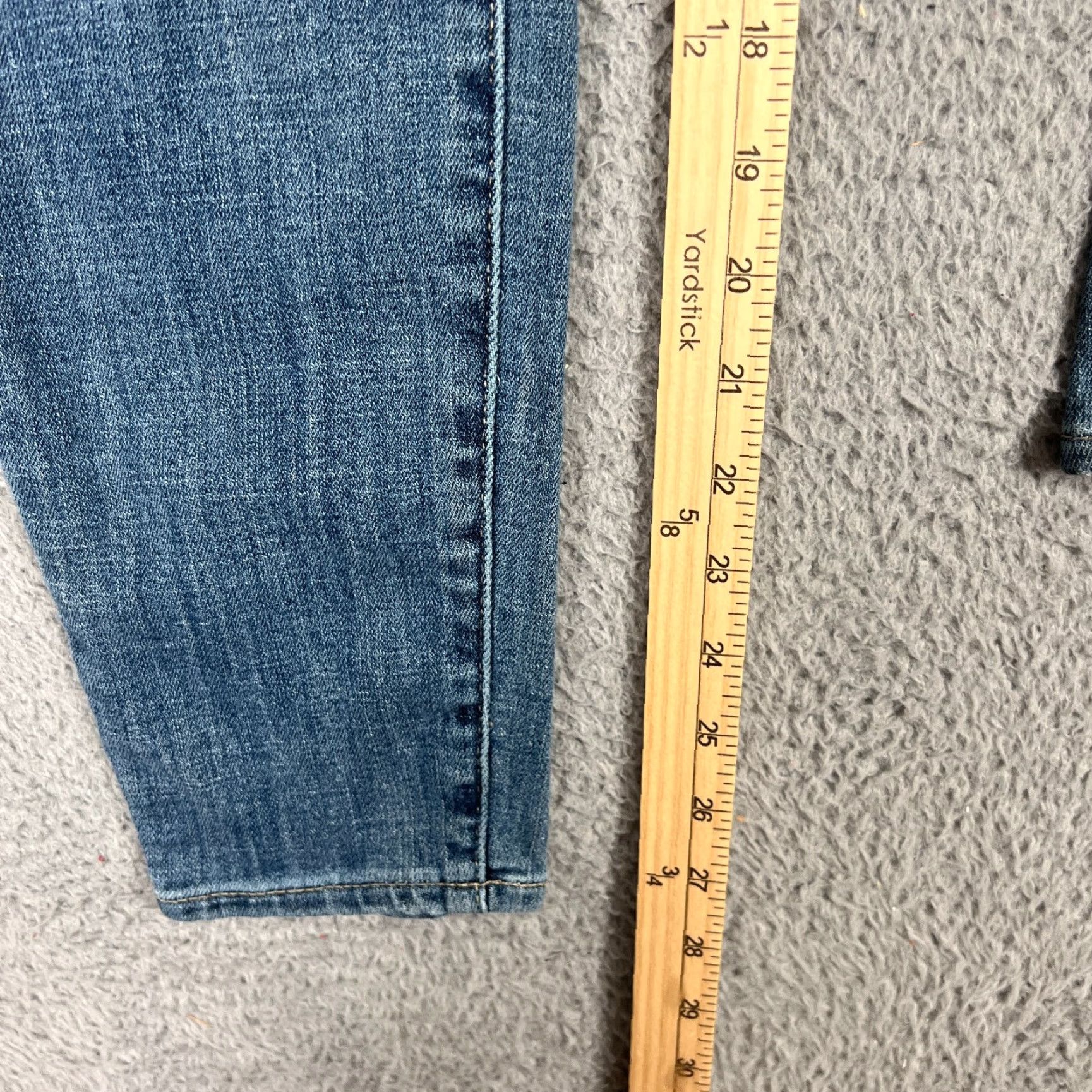 Lucky Brand Lucky Brand Jeans Womens 6/28 Blue Denim Ava Skinny Raw Size 29" - 3 Thumbnail