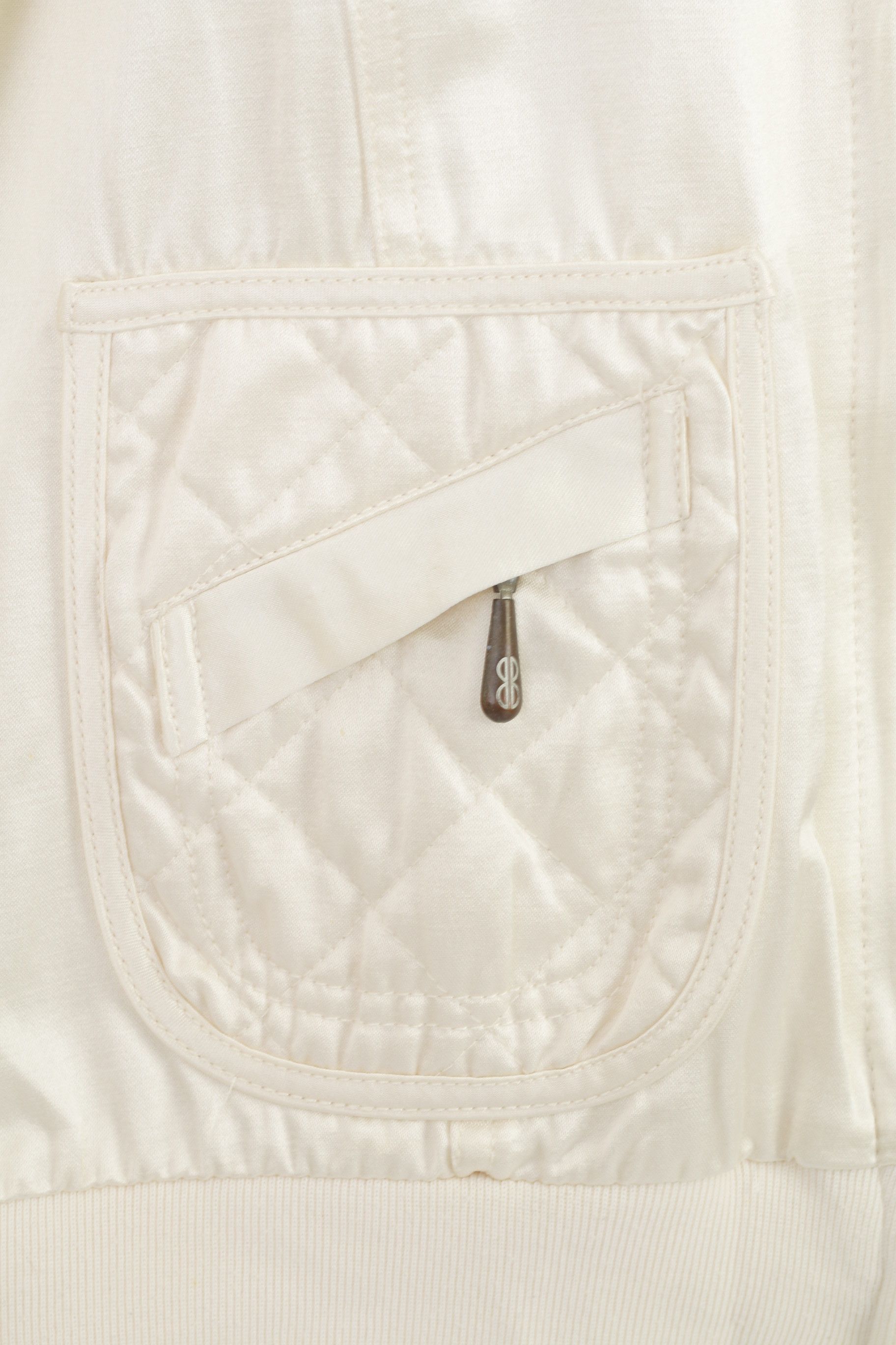 Bill Blass Bill Blass Jeans Women M Jacket Retro Cream Shiny 11109 Size M / US 6-8 / IT 42-44 - 5 Thumbnail