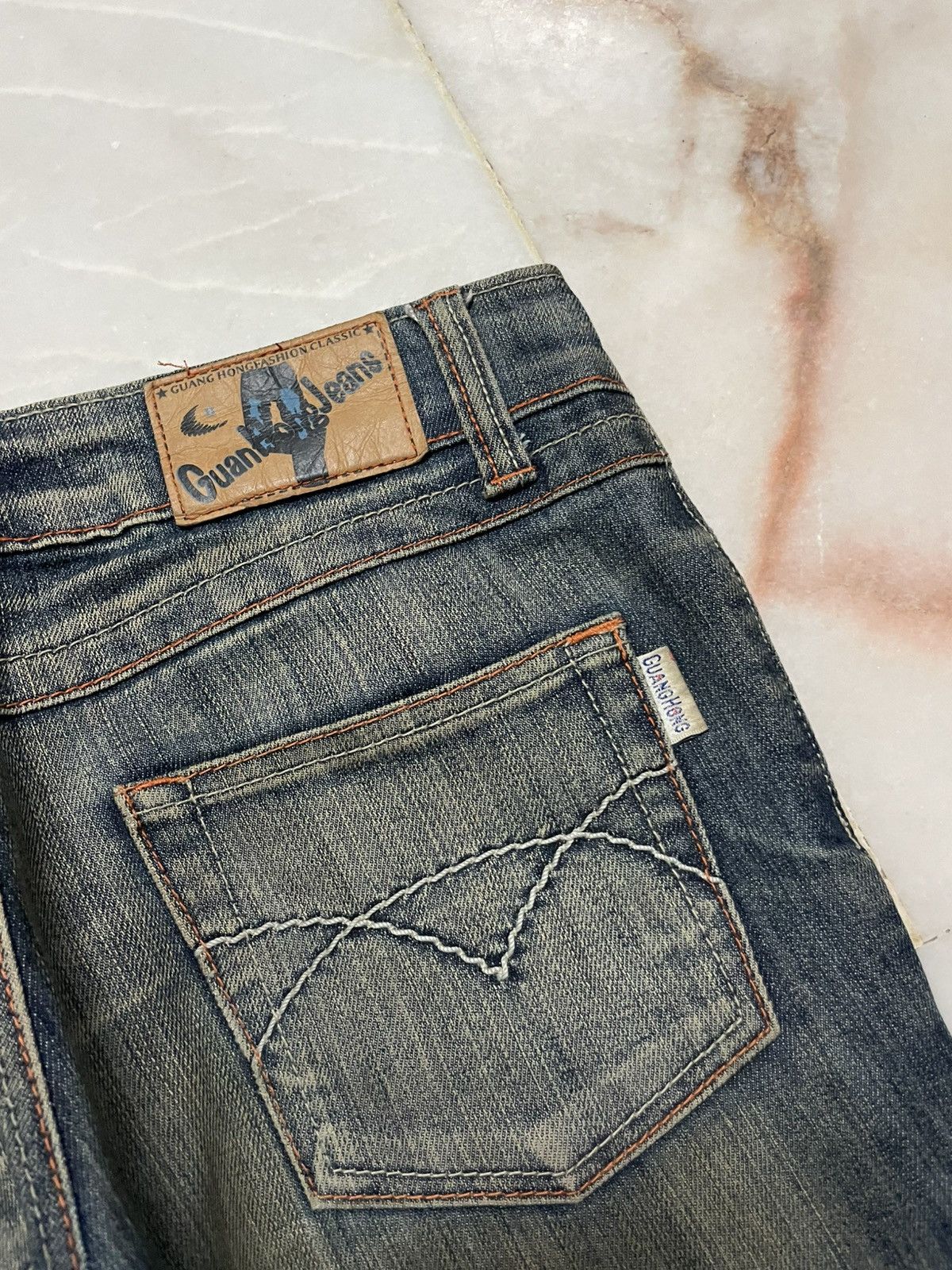 Seditionaries 💥Flared💥🇯🇵 Mudwash Tattoo Dragon Embroidery Bootcut Jean Size 28" / US 6 / IT 42 - 10 Thumbnail