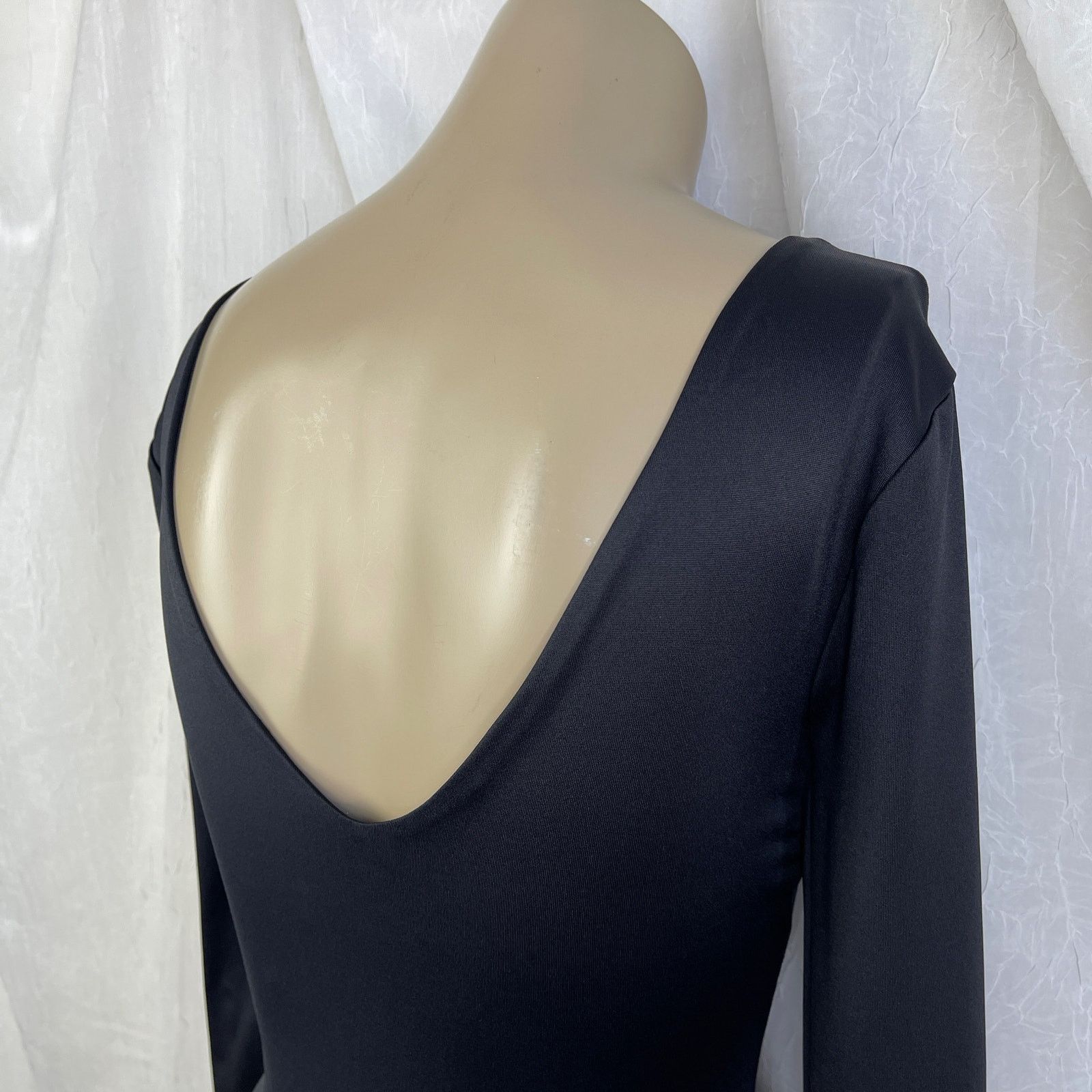 Forever 21 Forever 21 Black Contour Sculpt Satin Thong Bodysuit NWT XS Size XS / US 0-2 / IT 36-38 - 11 Thumbnail