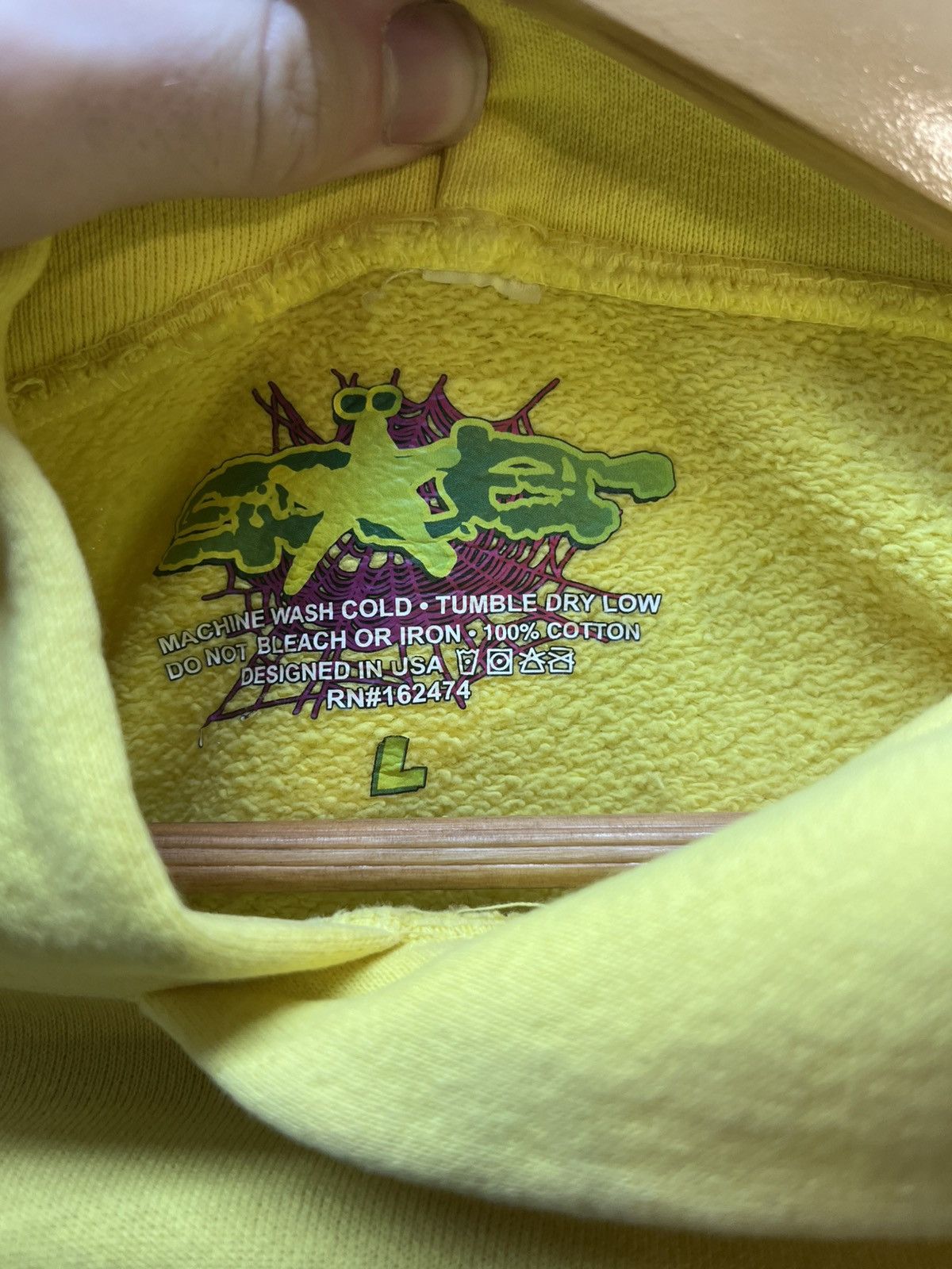 Sp5der Sp5der Yellow Stars Hoodie Size US L / EU 52-54 / 3 - 3 Thumbnail