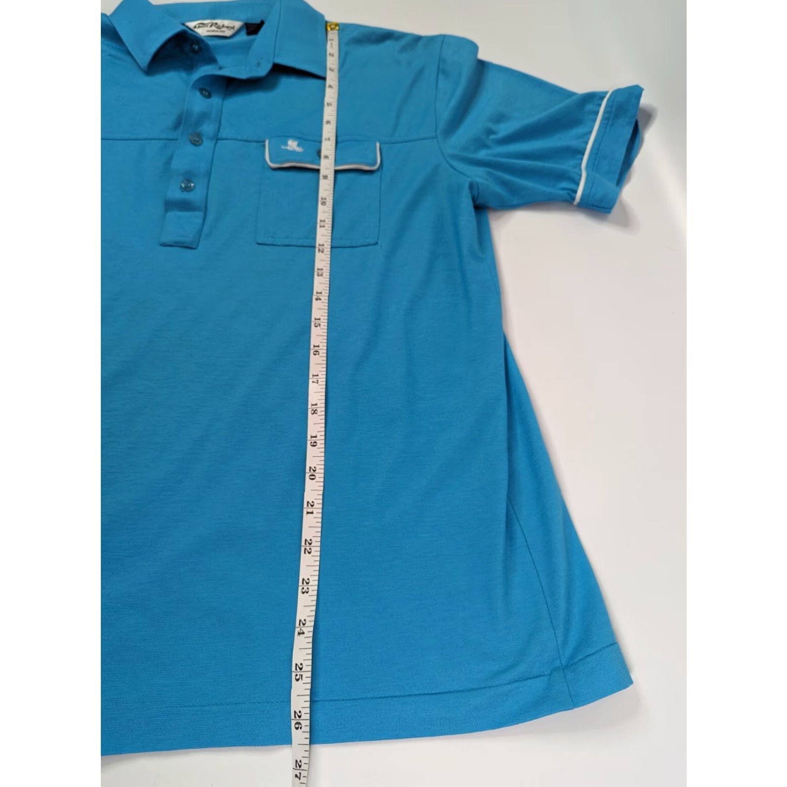 Tori Richard VINTAGE Tori Richard Polo Shirt Mens Large Light Blue Honolulu Hawaii Pocket Logo Preppy Size US L / EU 52-54 / 3 - 5 Thumbnail
