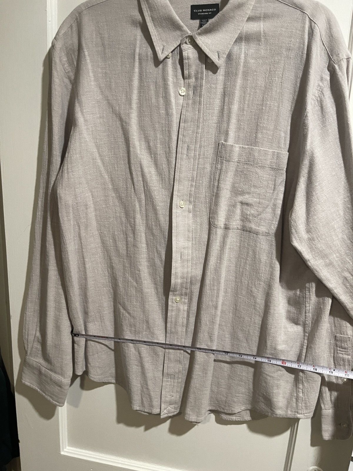 Club Monaco Club Monaco Size Large Cotton Linen Shirt Size US L / EU 52-54 / 3 - 9 Thumbnail