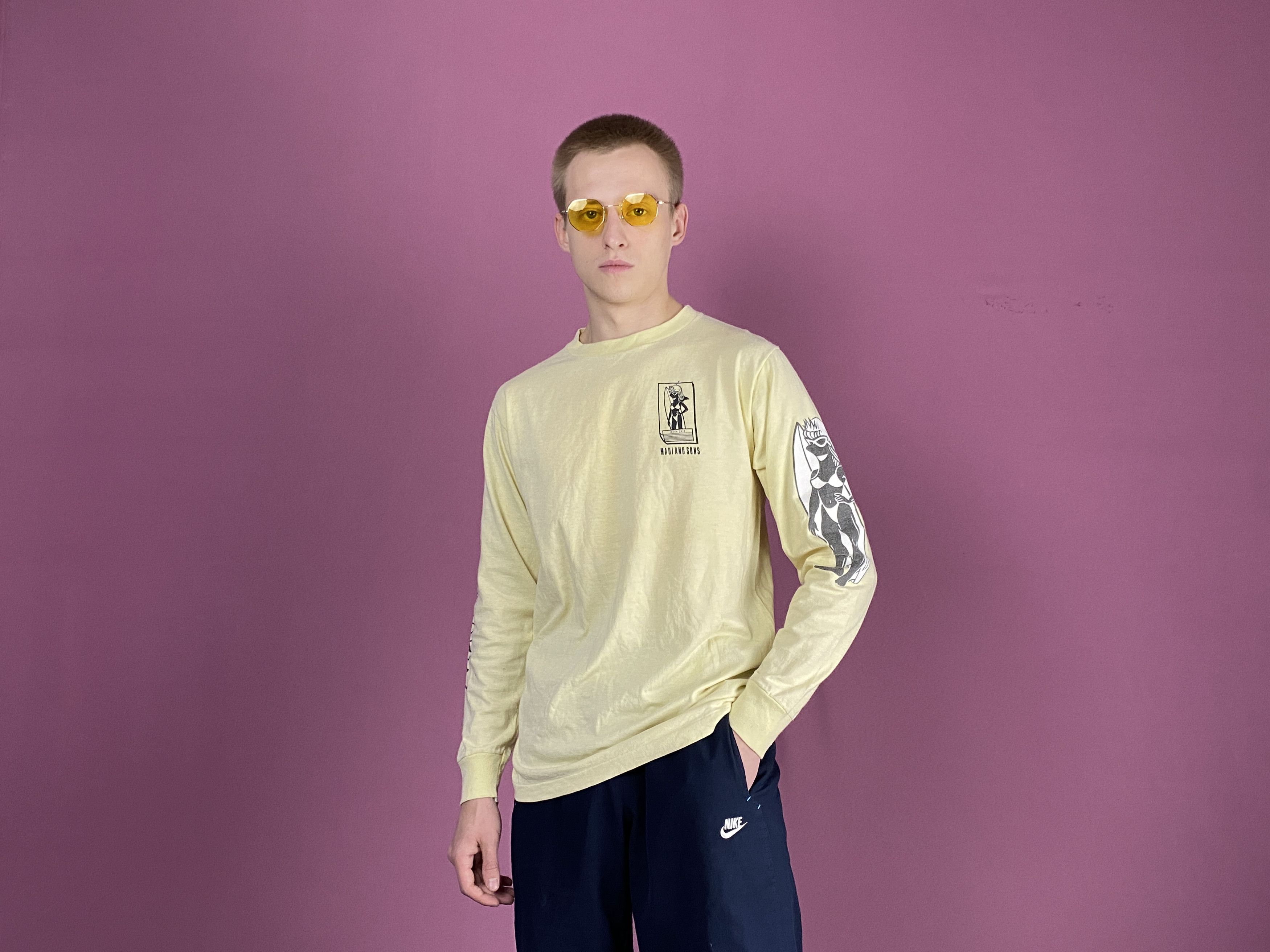 Vintage 1986 All Rights Reserved Vintage Men's Long Sleeve - S Size US S / EU 44-46 / 1 - 4 Thumbnail