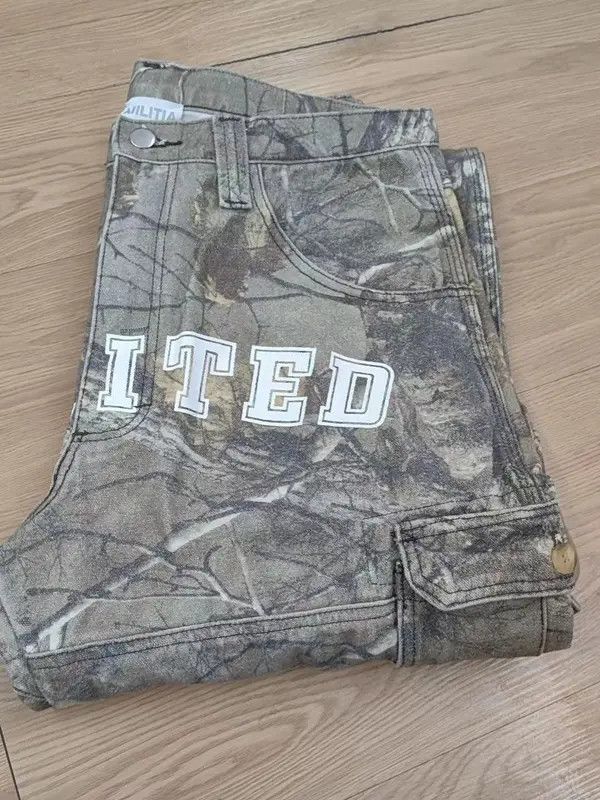 VIBE Retro camouflage loose wide-leg Japanese overalls Size US 32 / EU 48 - 4 Thumbnail