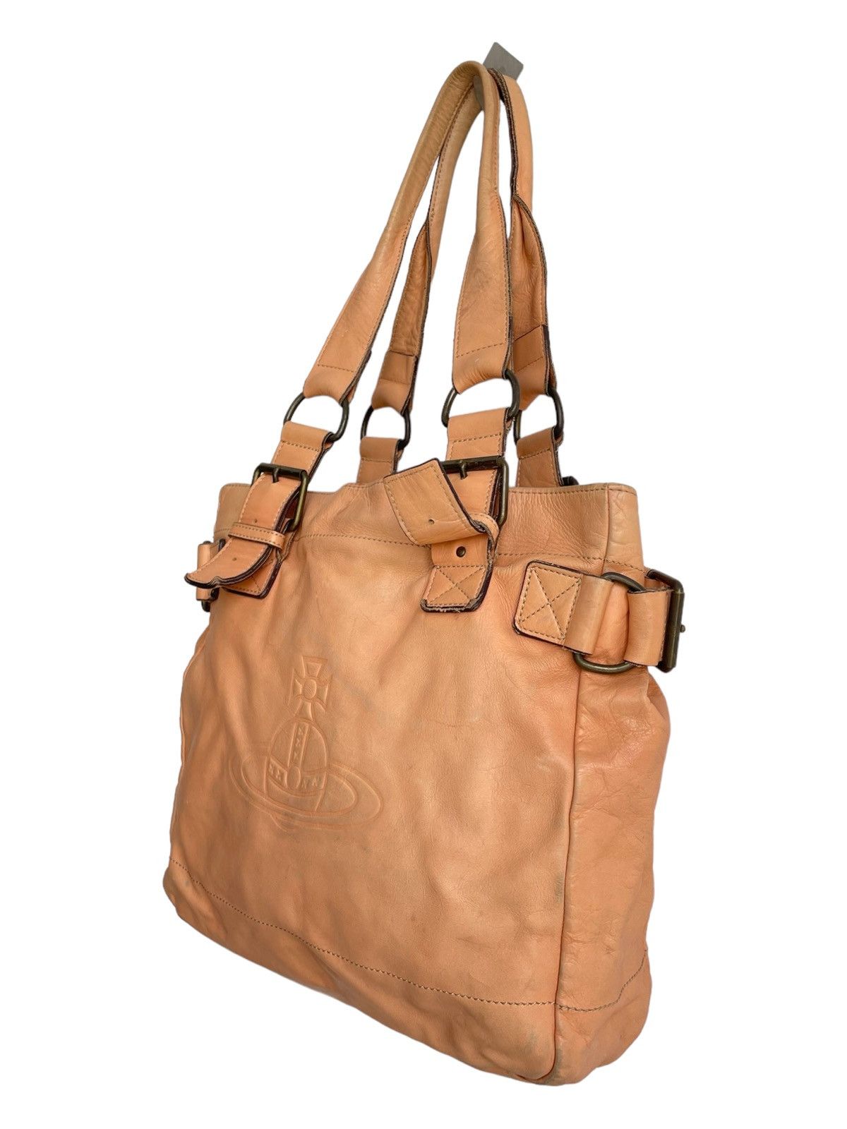 Genuine Leather × Seditionaries × Vivienne Westwood OG Vivienne Westwood Orb Logo Embossed Leather Shoulder Bag Size ONE SIZE - 3 Thumbnail
