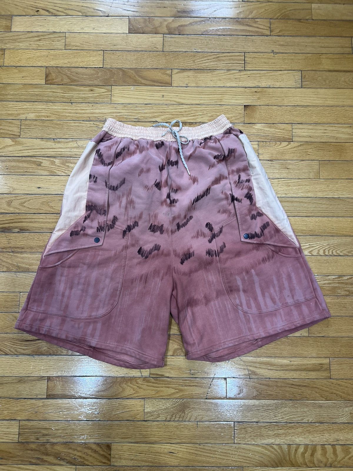 NAMESAKE Namesake Painter Printed Wide Leg Bermuda Shorts. Size US 34 / EU 50 - 2 Thumbnail