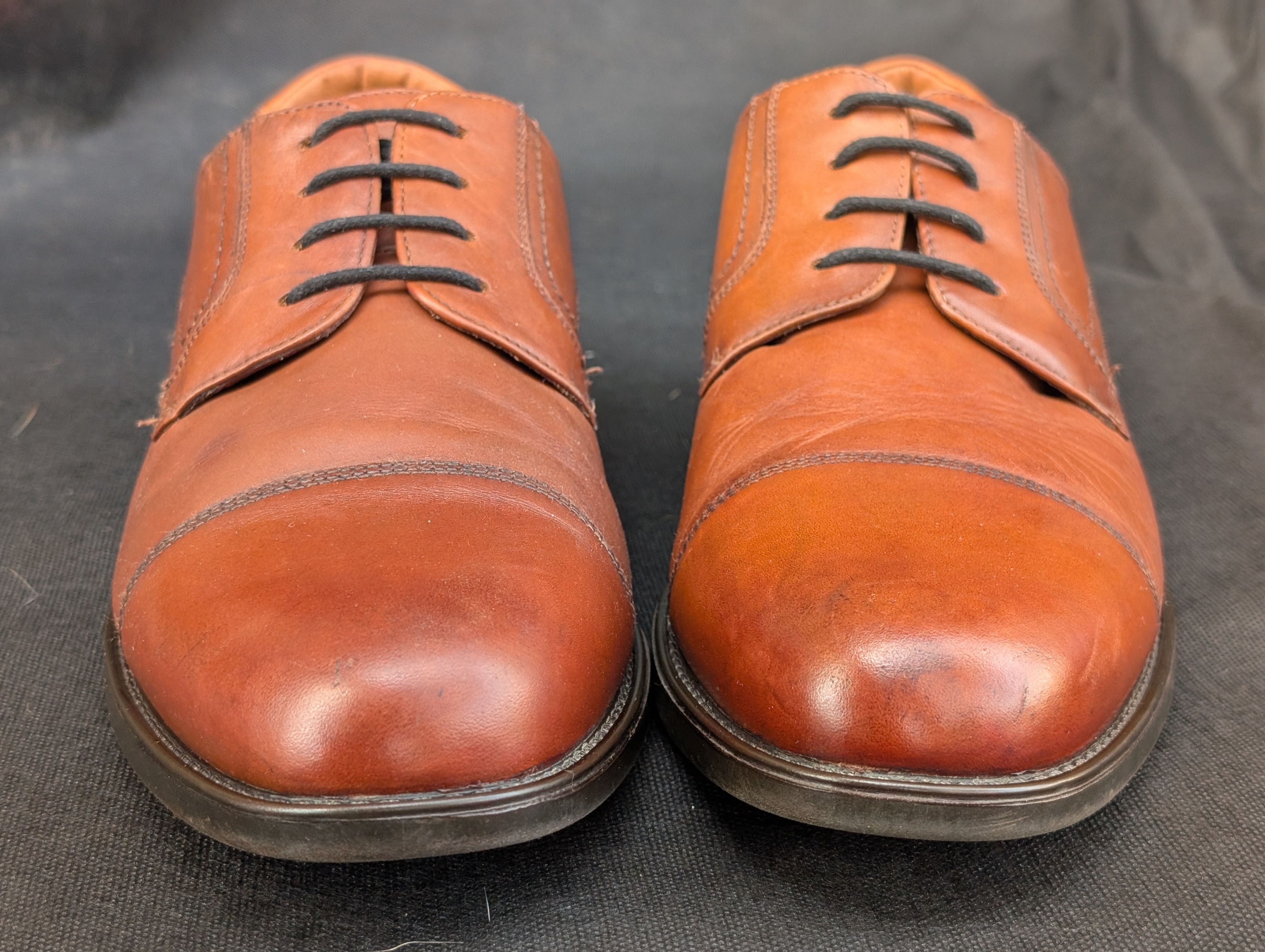 Florsheim Midtown Cap Toe Oxford Cognac Brown Size US 10.5 / EU 43-44 - 11 Thumbnail