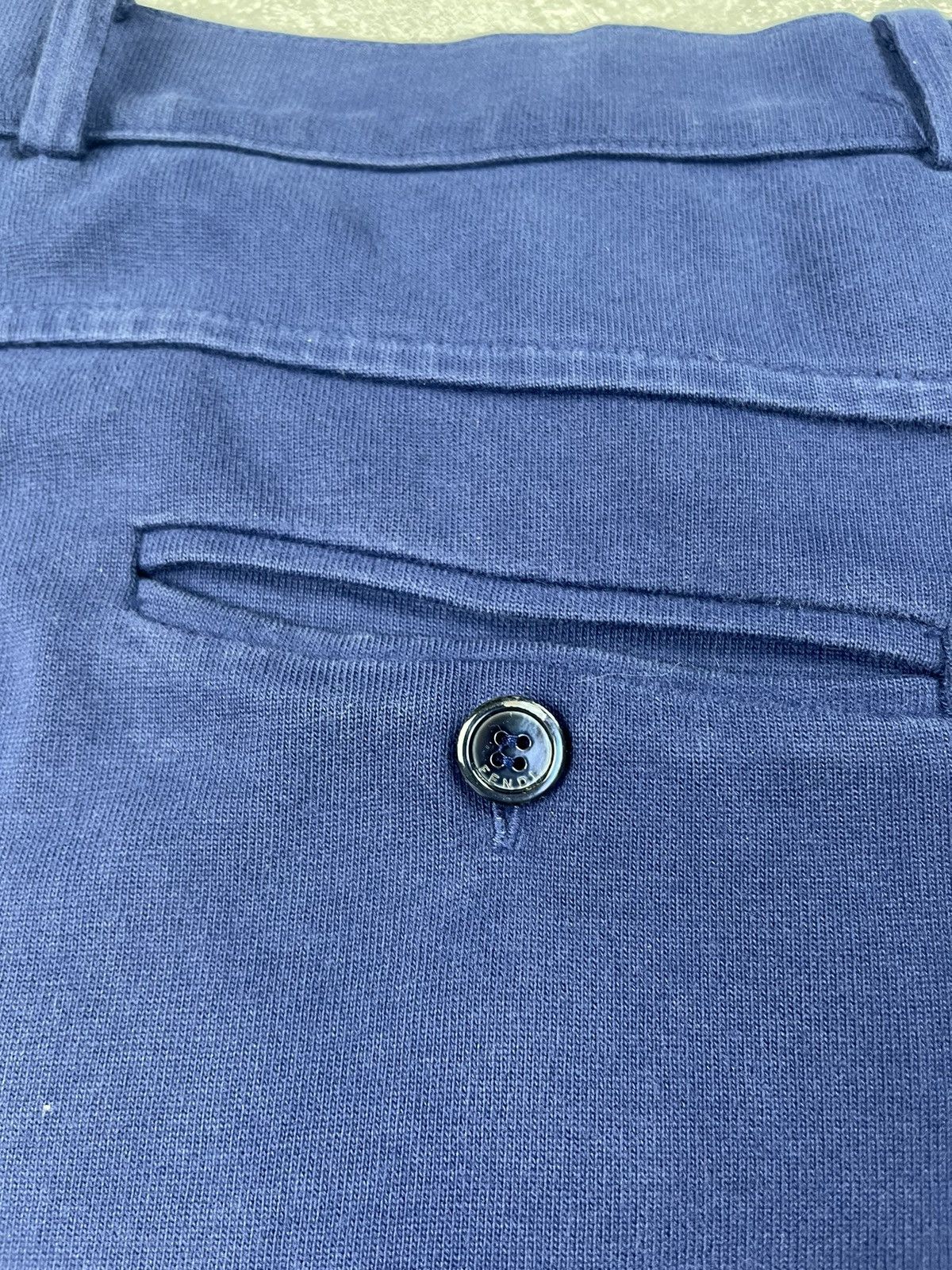Fendi × Vintage Fendi Old Money Core Luxury Chino Cotton Shorts Blue Size US 32 / EU 48 - 7 Thumbnail