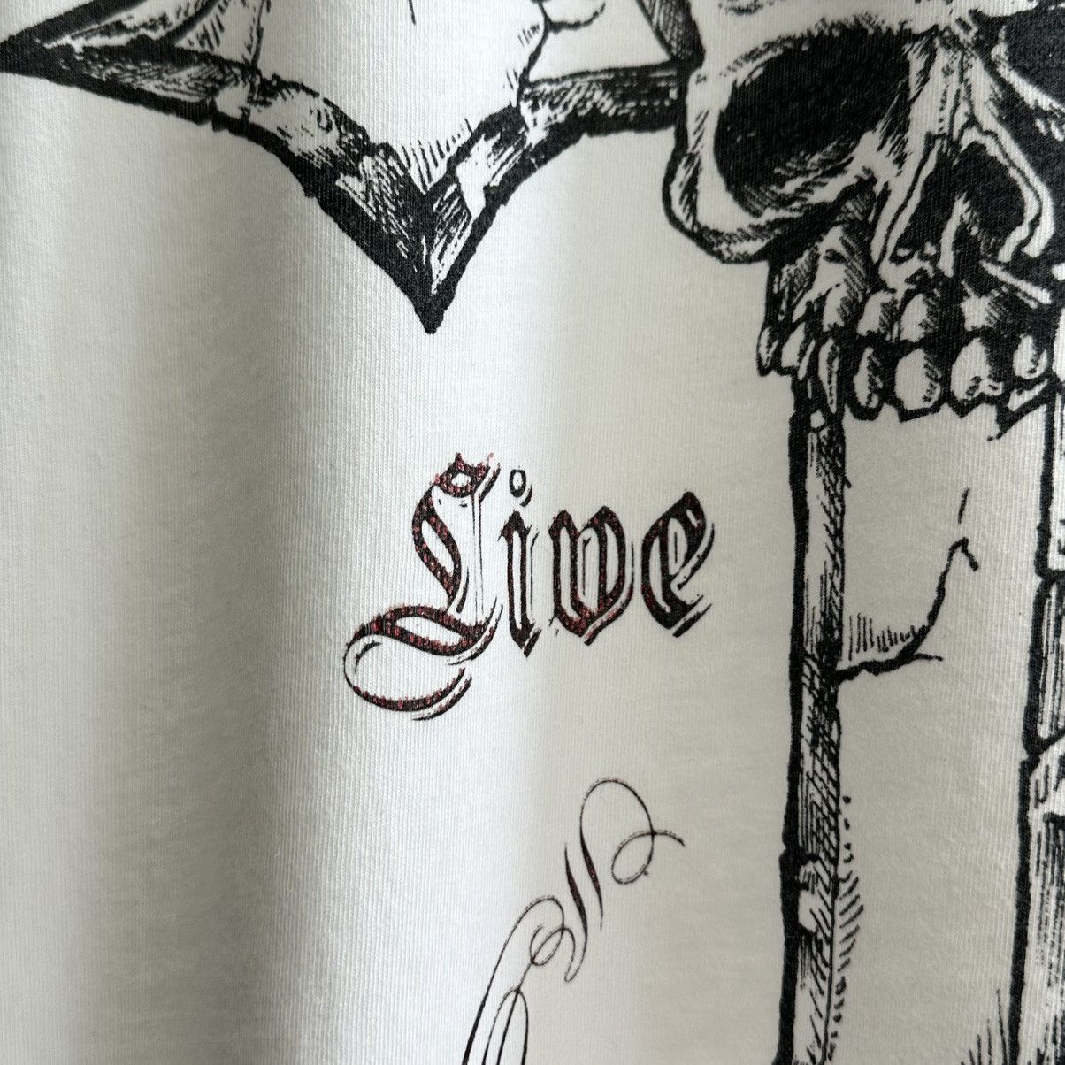Affliction VINTAGE CRAZY Y2K AFFLICTION LIVE FAST CROSS SKULL TEE Size US L / EU 52-54 / 3 - 7 Thumbnail