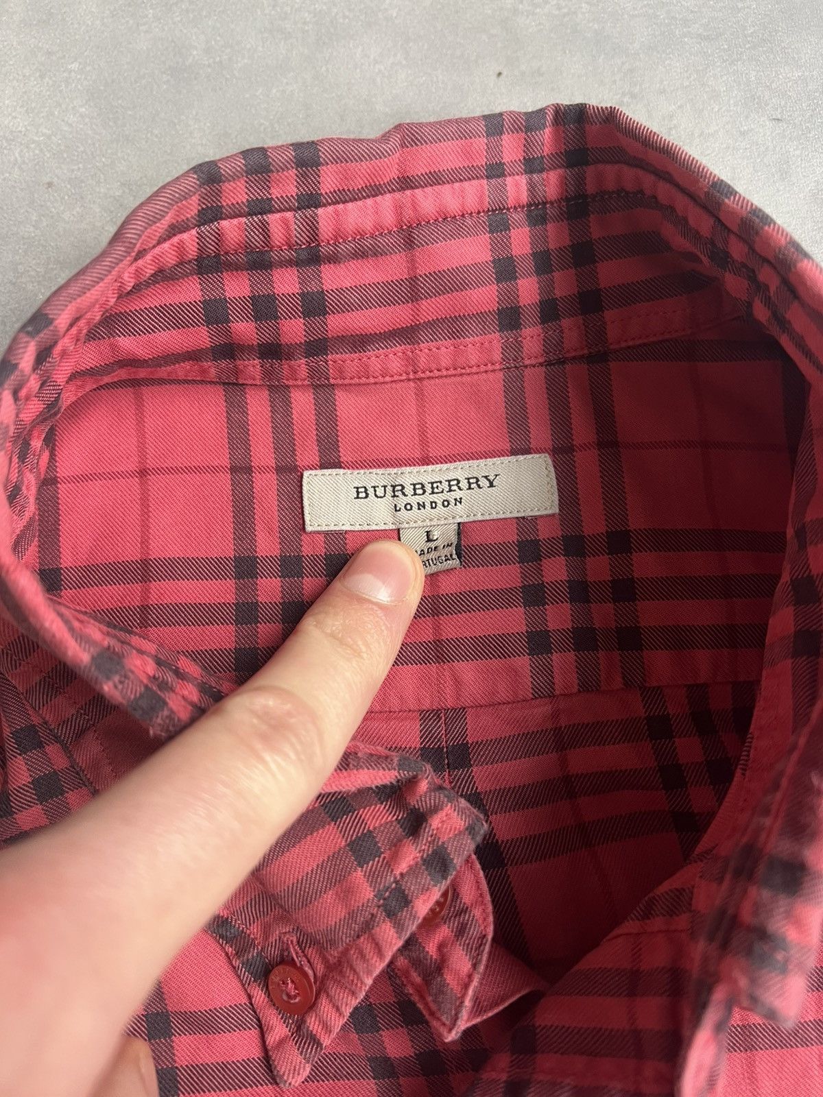 Burberry Burberry Vintage Plaid T-Shirt Size US L / EU 52-54 / 3 - 3 Thumbnail