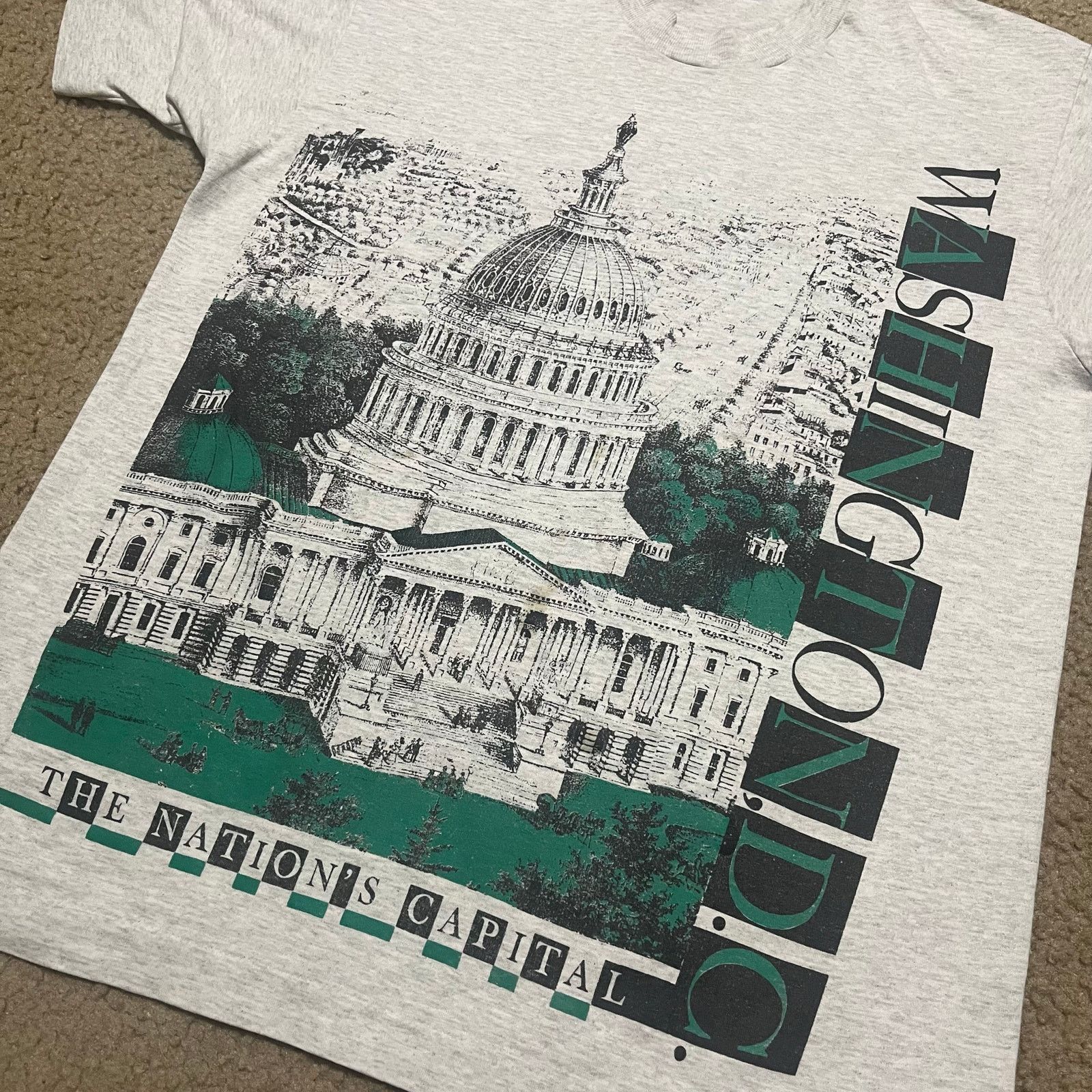Hanes Vintage 90s Hanes Washington, DC ’The Whitehouse’ Graphic T Size US L / EU 52-54 / 3 - 3 Thumbnail