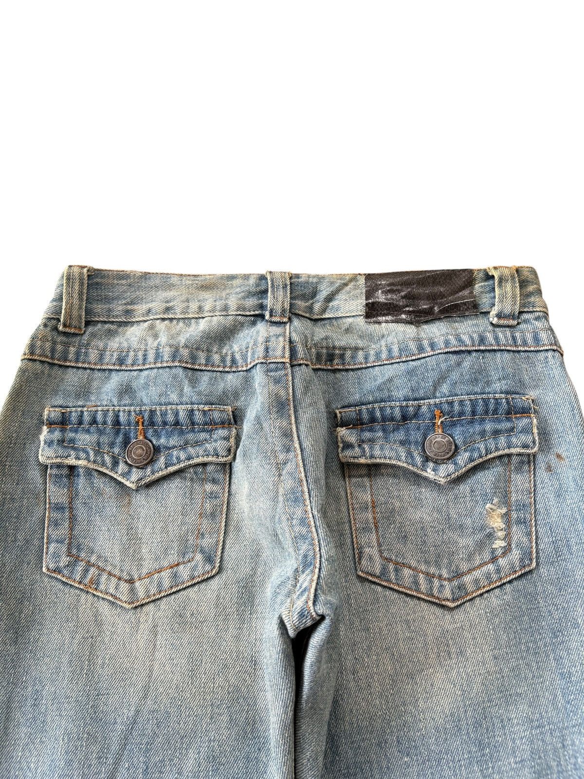Hysteric Glamour Vintage Y2K Japanese Brand Distressed Flare Jeans Size 29" - 8 Thumbnail