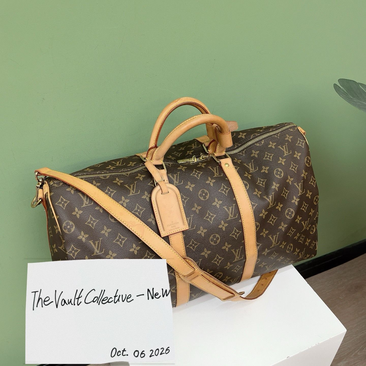 Louis Vuitton LOUIS VUITTON KEEPALL 50 brown coated canvas monogram jacquard Boston bag crossb Size ONE SIZE - 1 Thumbnail