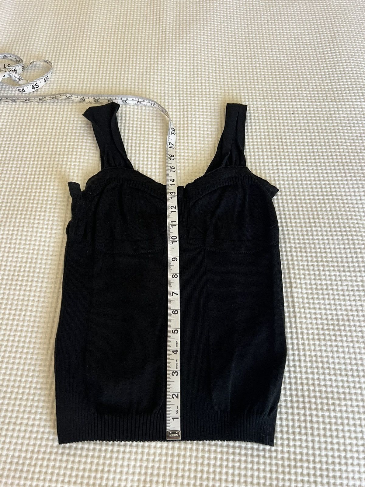 Missoni M Missoni | Corset Style Knit Tank Top in Black Size ONE SIZE - 3 Thumbnail