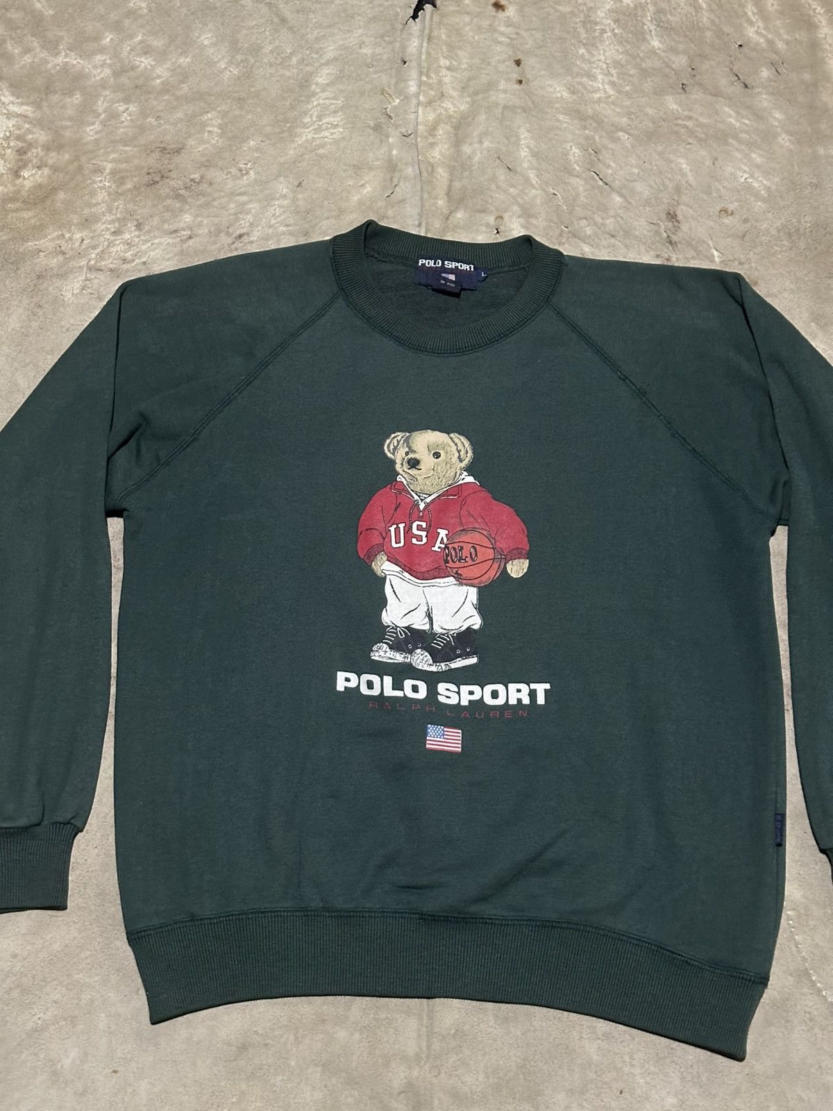 Polo Ralph Lauren Polo Ralph Lauren Polo Sport basketball bear green 90s Size US L / EU 52-54 / 3 - 2 Thumbnail