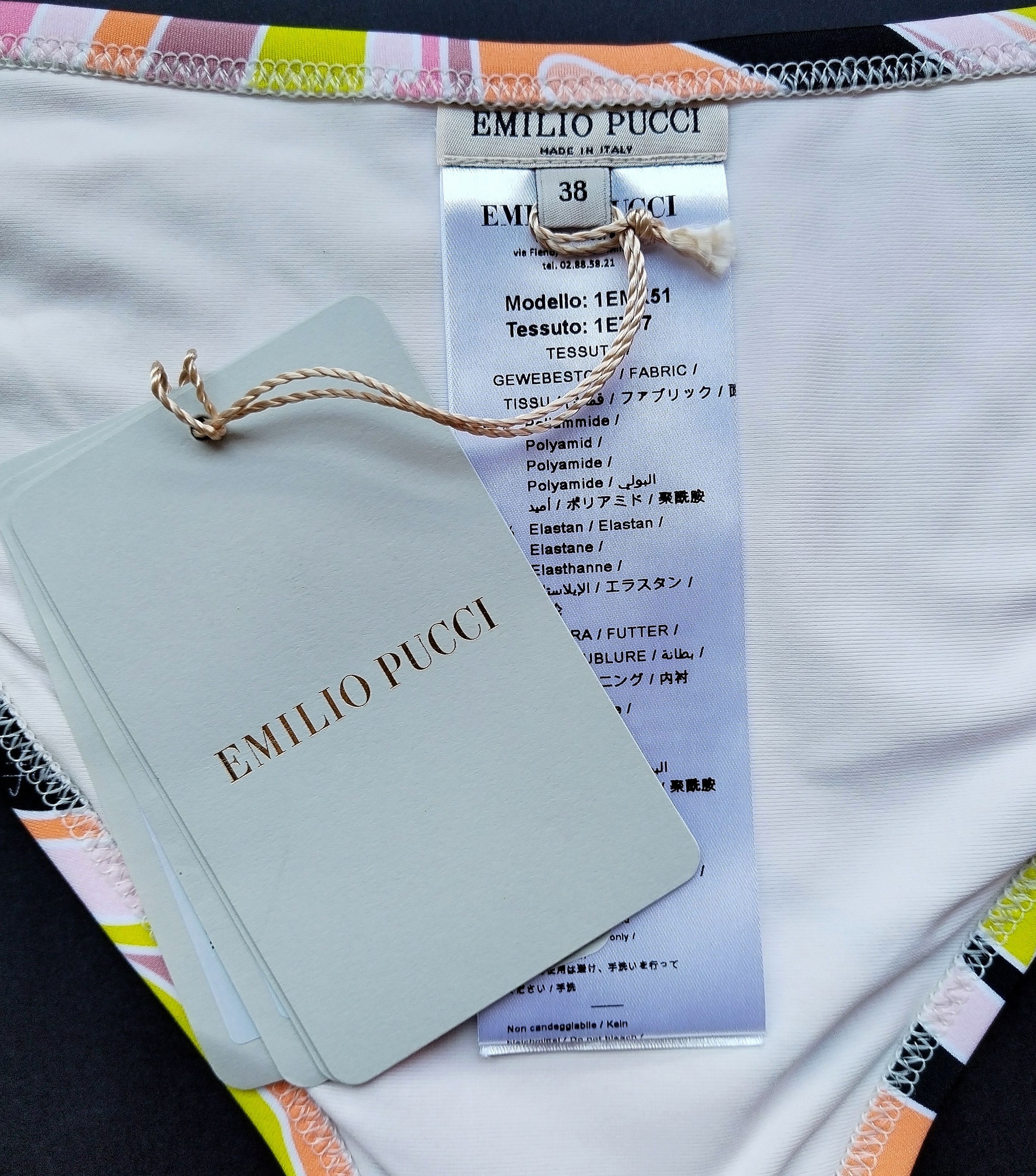 Emilio Pucci 'Vetrate' size tie bikini bottoms Size 26" / US 2 / IT 38 - 3 Thumbnail