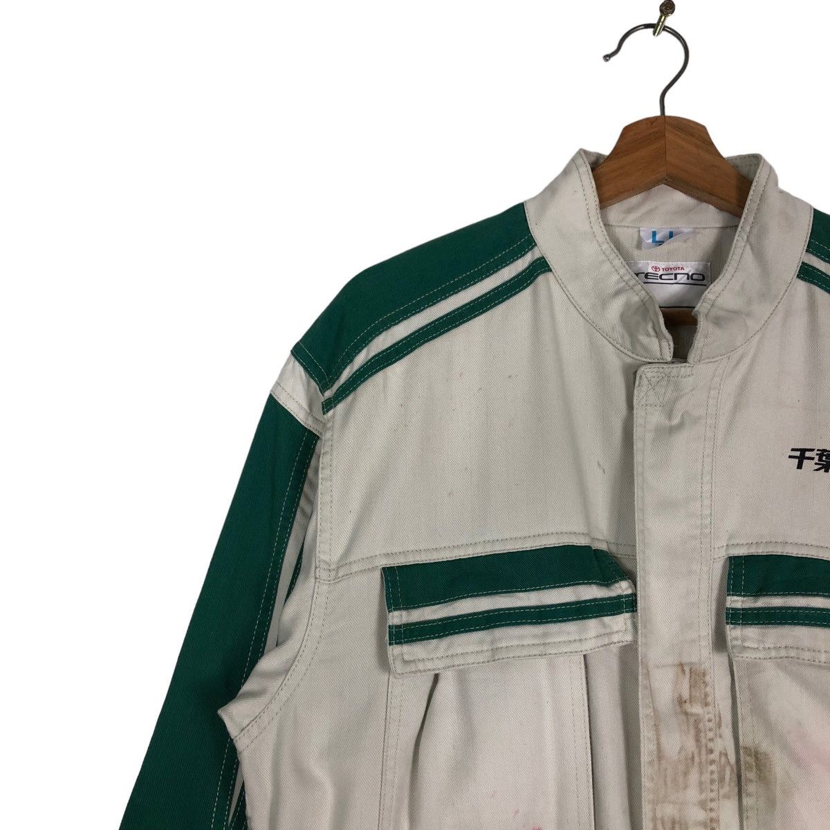 Japanese Brand 🔥90’s Vintage Coverall Work Toyota Tecno Spell Out Big Logo Size US 38 / EU 54 - 6 Thumbnail