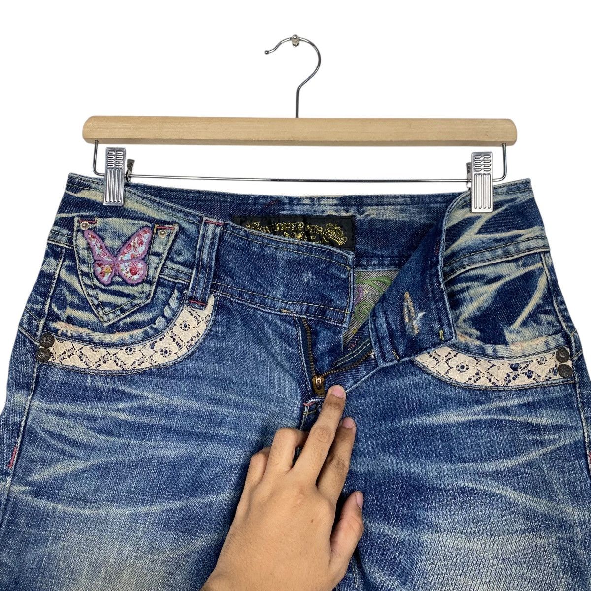Japanese Brand Red Pepper flare denim japan Size 26" / US 2 / IT 38 - 14 Thumbnail