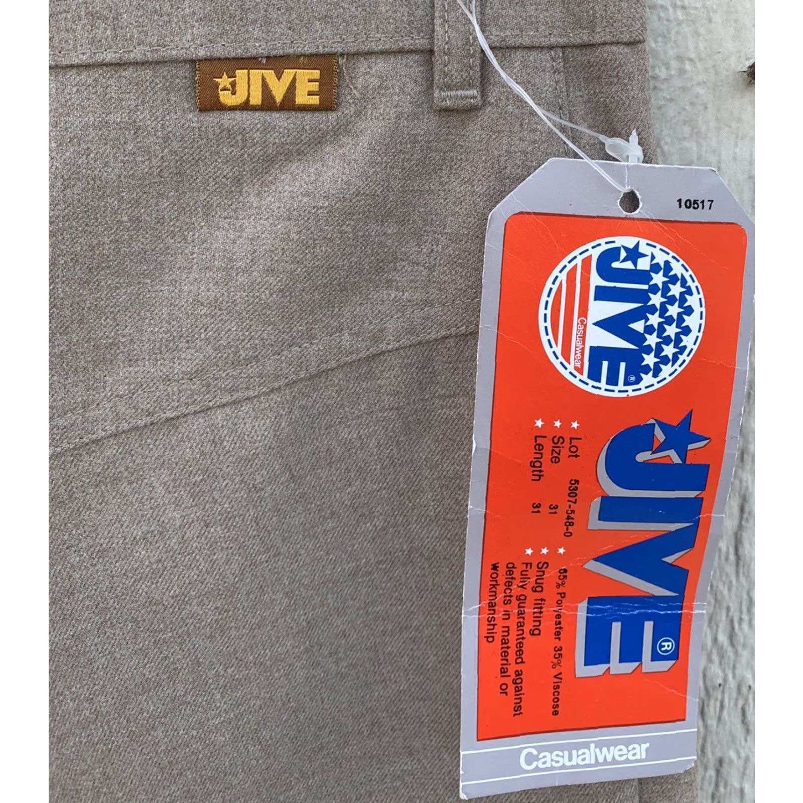 Vintage VINTAGE Jive Casualwear Pants 31 31 Waist 30.5 Inseam 31 Brown Polyester Viscose Unisex Adults 70s 1970s Snug Fitting Hippie Style Mens Womens Size 24" / US 00 / IT 34 - 7 Thumbnail
