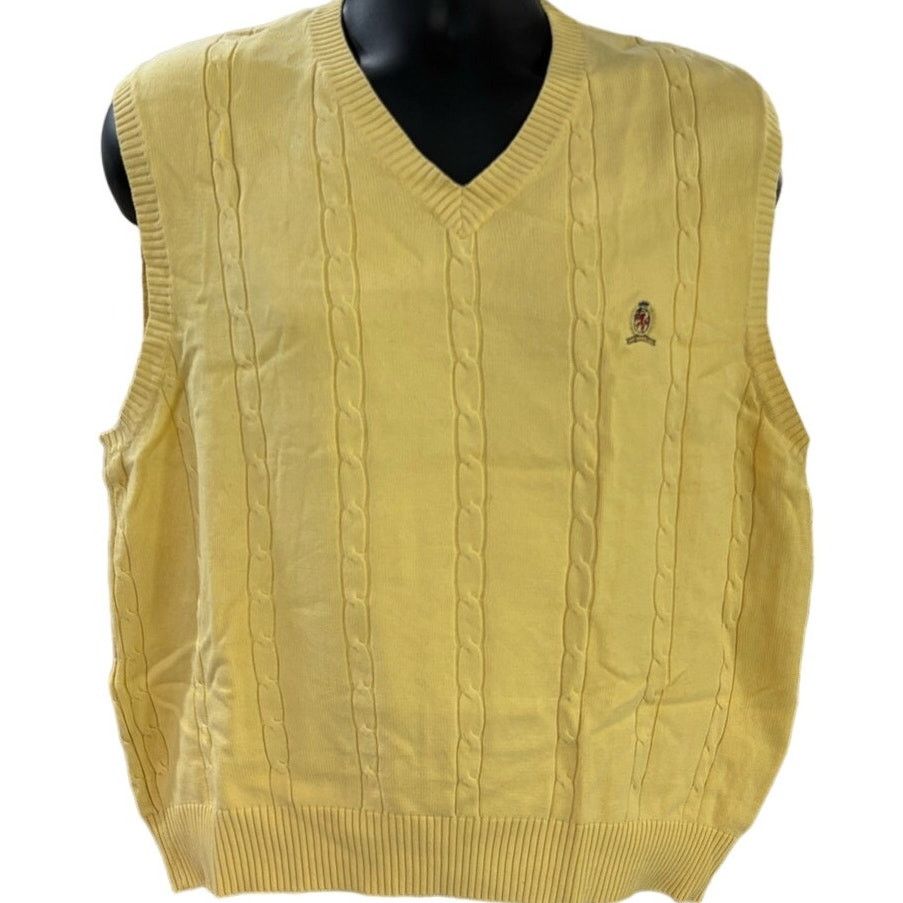 Tommy Hilfiger Tommy Hilfiger Sweater Size Medium Yellow Size US M / EU 48-50 / 2 - 1 Thumbnail