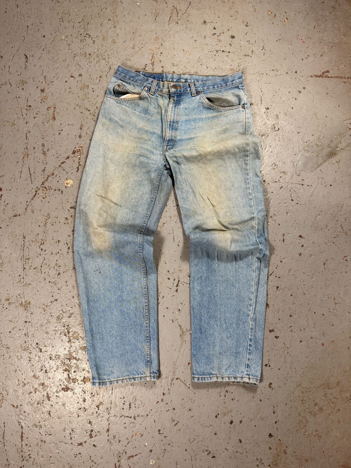 Vintage Vintage Orange Tag Straight Levi Denim Jeans Size US 34 / EU 50 - 4 Thumbnail
