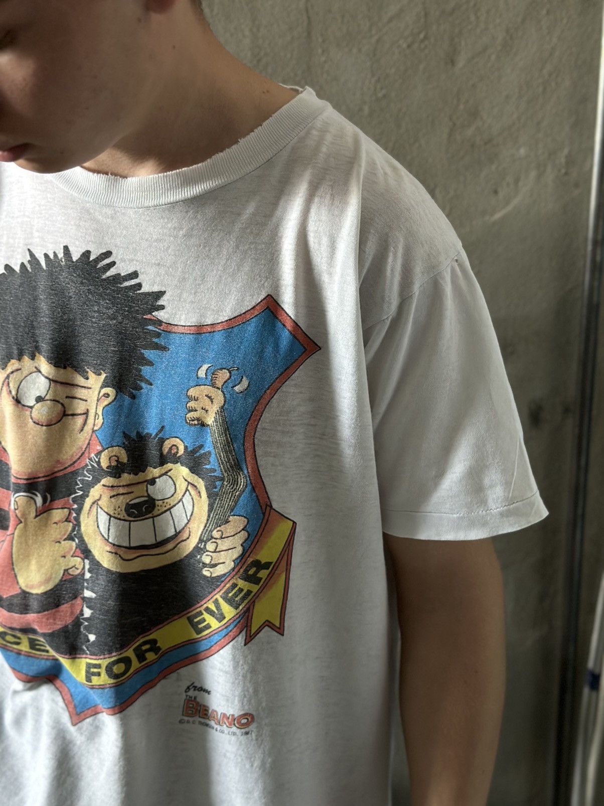 Cartoon Network × Japanese Brand Vintage Menaces For Ever From The Beano 1987 Single Stitch Size US M / EU 48-50 / 2 - 3 Thumbnail