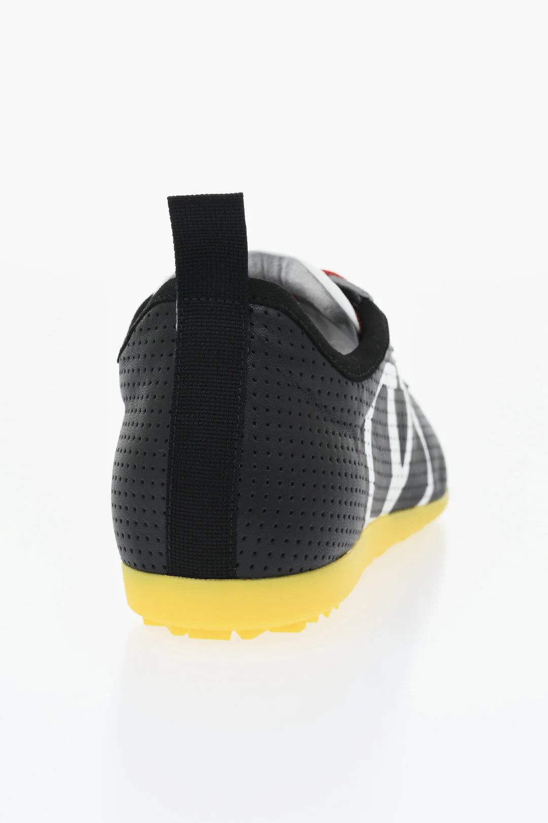 Valentino og1mm0426 Perforated Leather Sneakers in Black Size US 5.5 / EU 38 - 3 Thumbnail