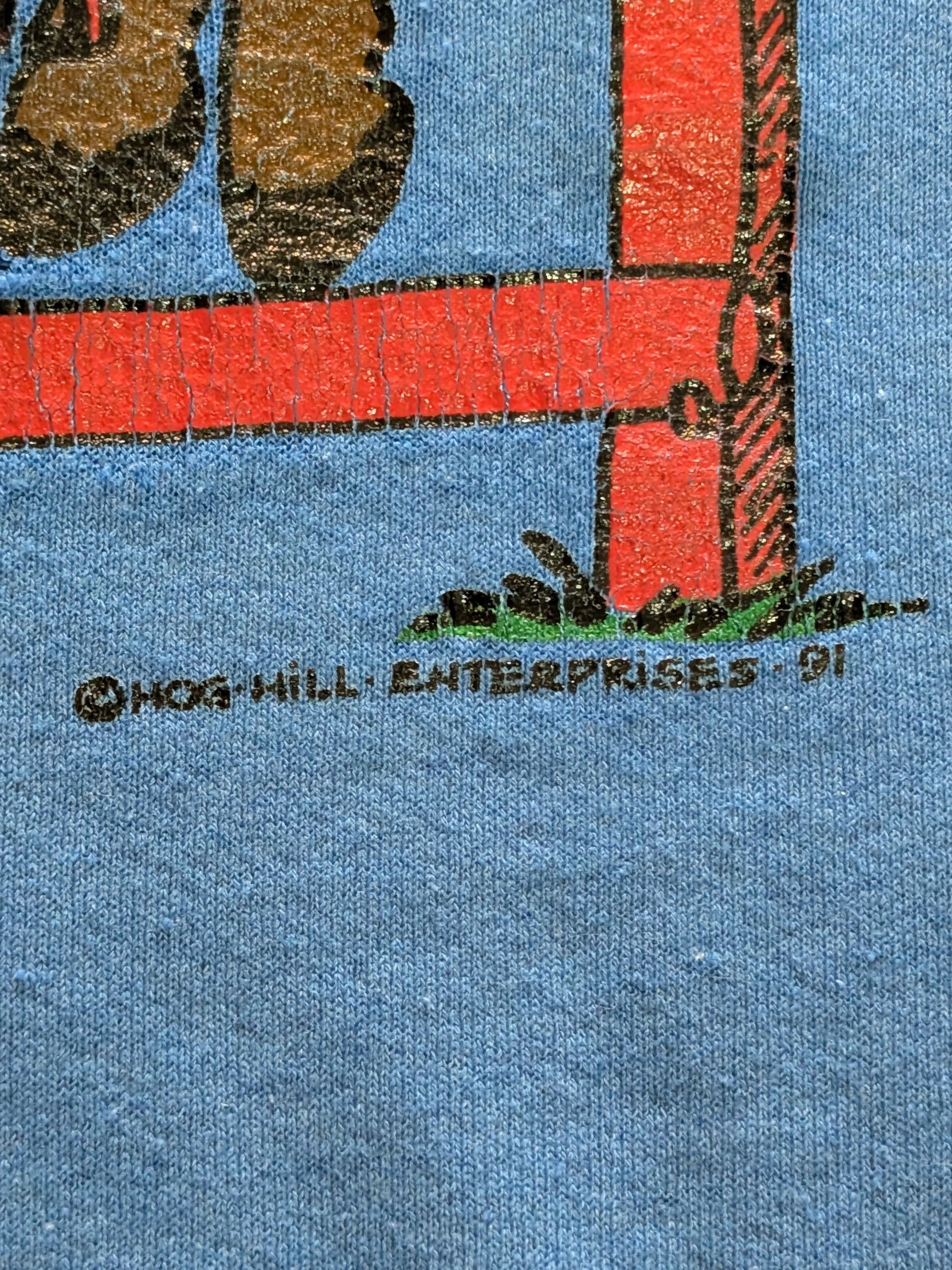 Fruit Of The Loom 1991 FOTL 'Nothing Is Ever Simple Horse Jumping Crew Size XL Size US XL / EU 56 / 4 - 3 Thumbnail