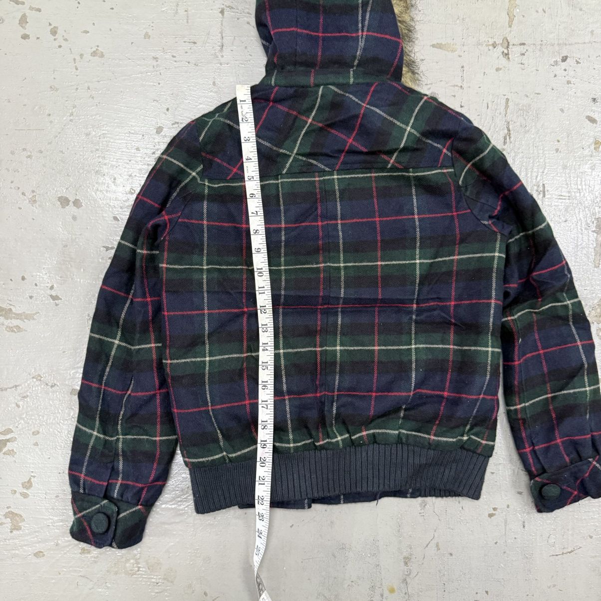 Beauty Beast Japanese Plaid Jacket Fur Hoodie Double Breasted Jacket Size US M / EU 48-50 / 2 - 7 Thumbnail