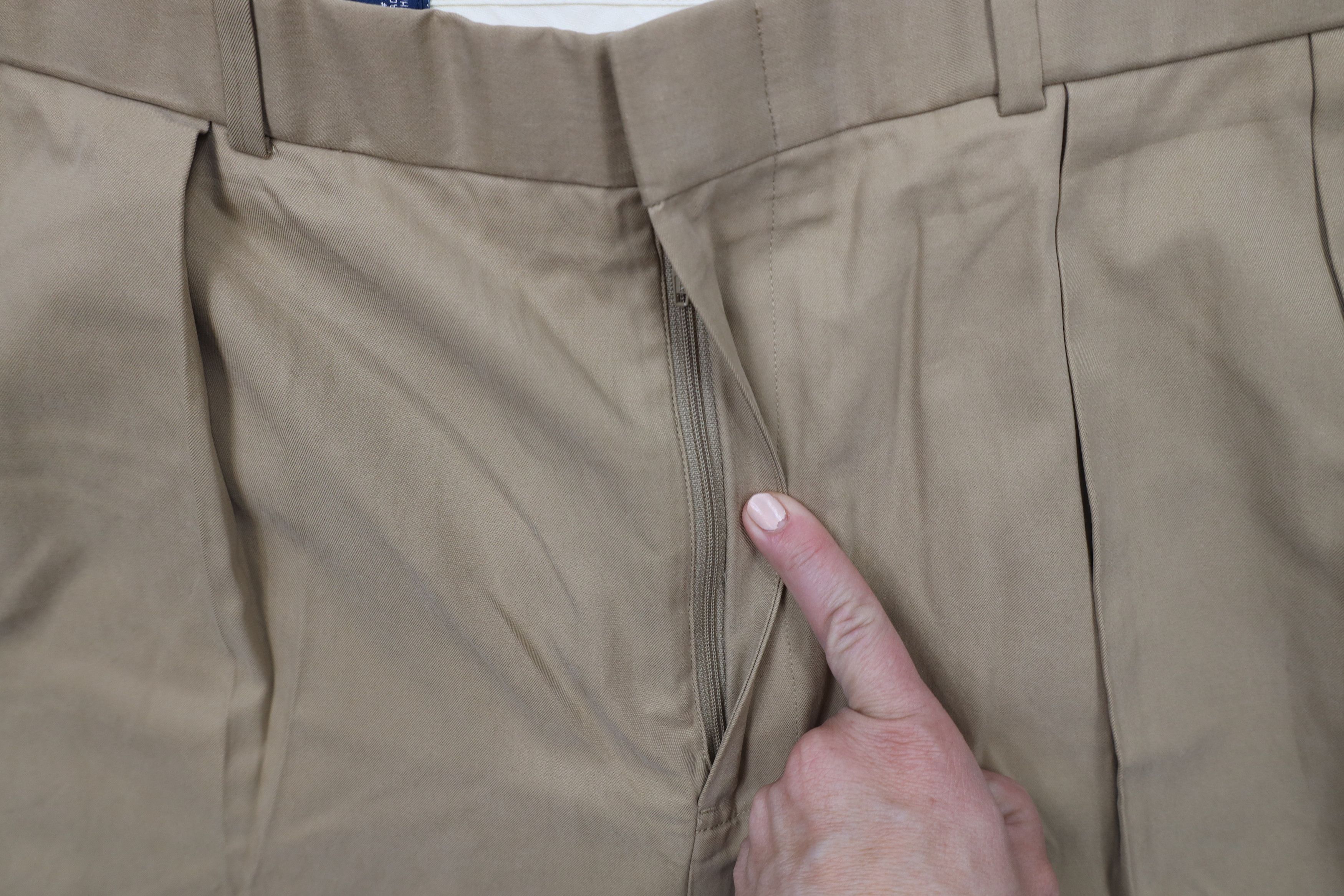 Ralph Lauren × Vintage Vintage 90s Ralph Lauren Blend Wide Leg Chino Pants Beige Size US 36 / EU 52 - 6 Thumbnail