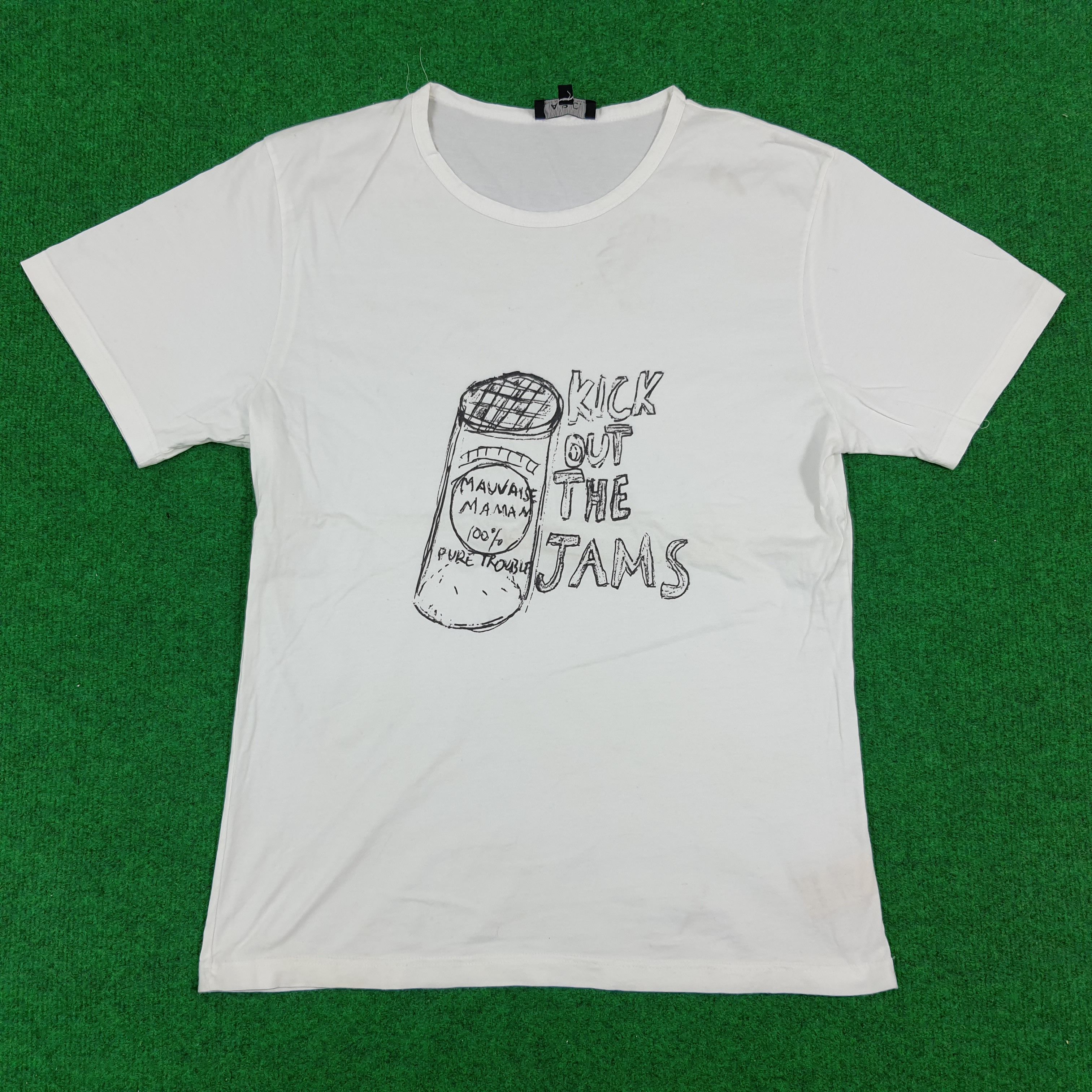 A.P.C. × Vintage Vintage A.P.C Kick Out The Jams Luxury Brand Tshirt Size US M / EU 48-50 / 2 - 1 Thumbnail