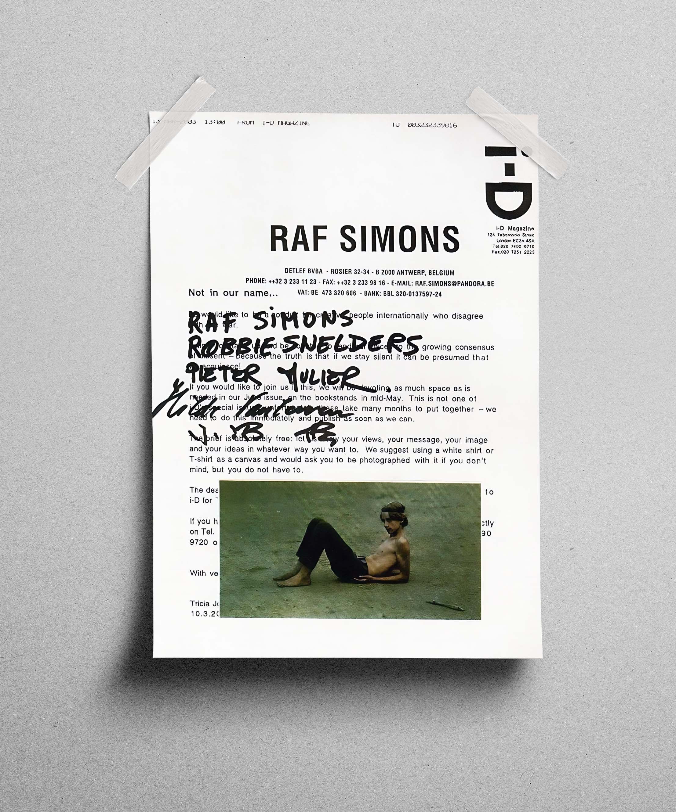 Raf Simons Raf Simons Poster Gift Vintage Archive Art Book Logo Size ONE SIZE - 3 Thumbnail