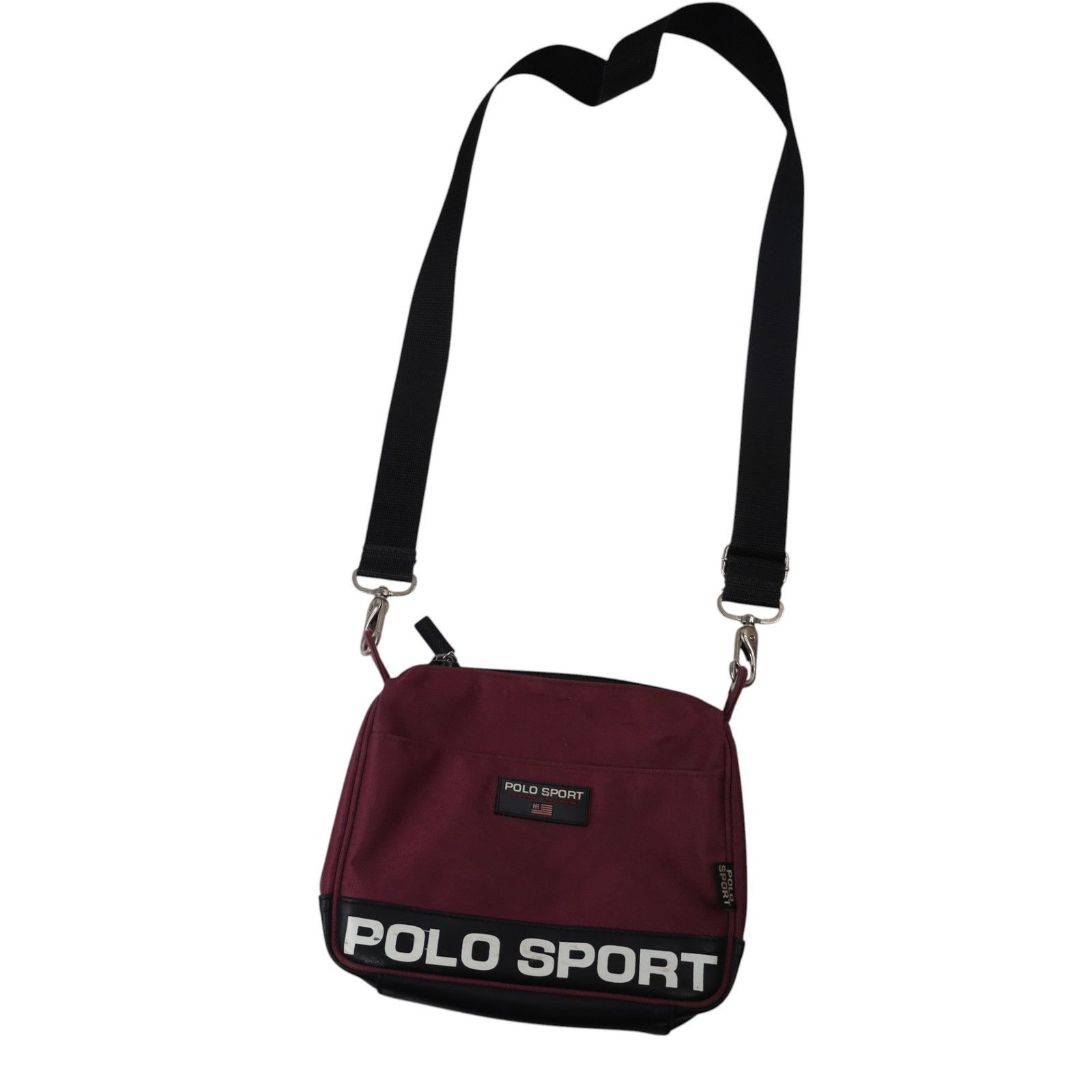 Polo Ralph Lauren x Vintage Vtg90S Polo Sport Ralph Laurent Spellout Crossbody Side Bag in Purple