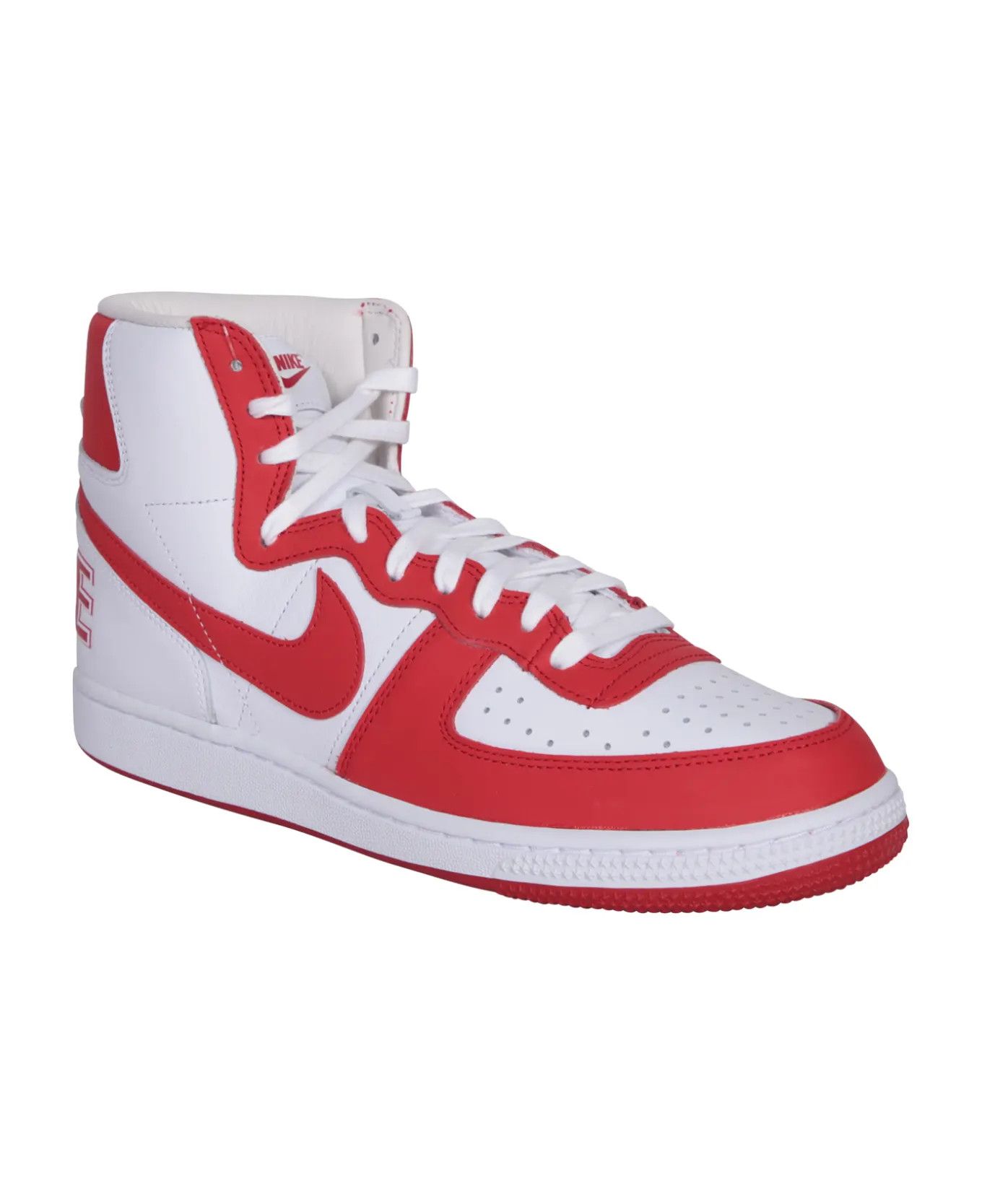 Comme des Garcons Homme × Nike o1mle0924 High-Top Sneakers in White & Red Size US 8 / EU 41 - 2 Thumbnail