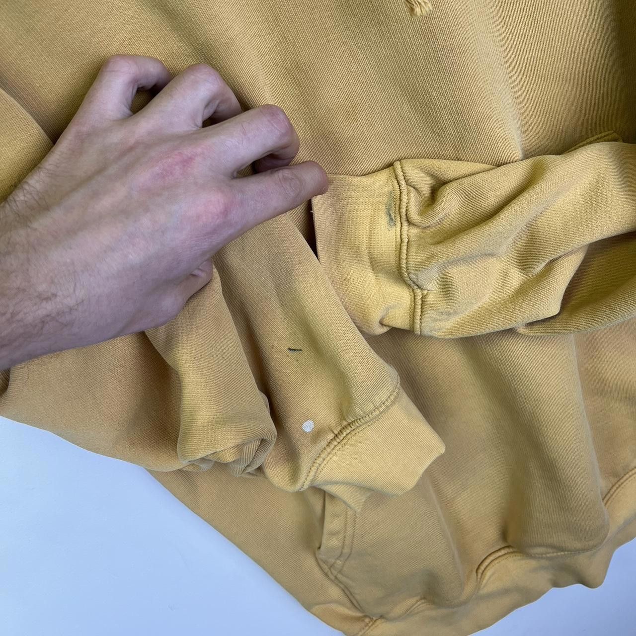 Nike 2000s Nike Pullover Hoodie - Yellow Y2K Swoosh Logo Vintage Size US L / EU 52-54 / 3 - 4 Thumbnail