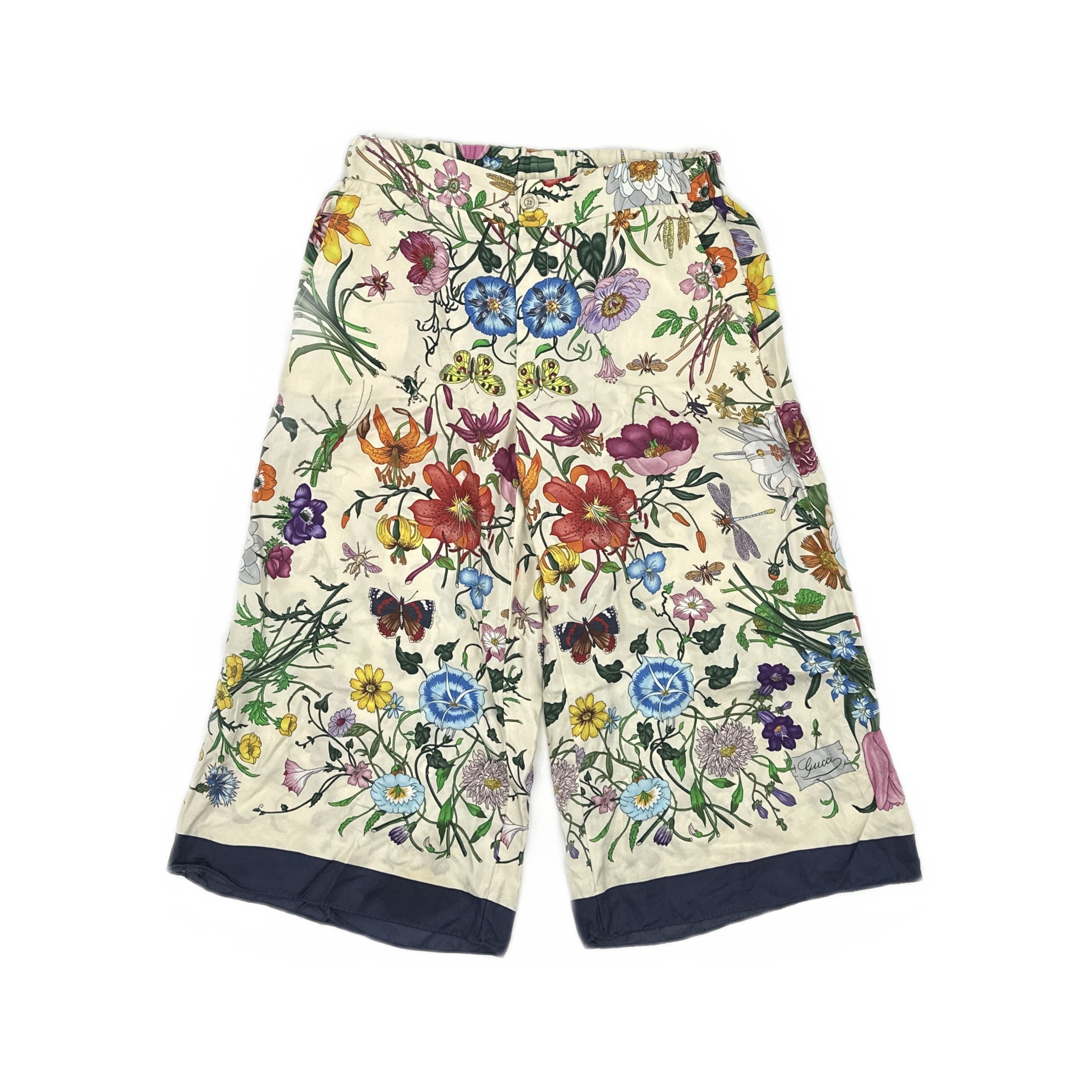 Gucci Gucci Floral Print Silk Pajama Pants 40 Size 27" / US 4 / IT 40 - 1 Thumbnail