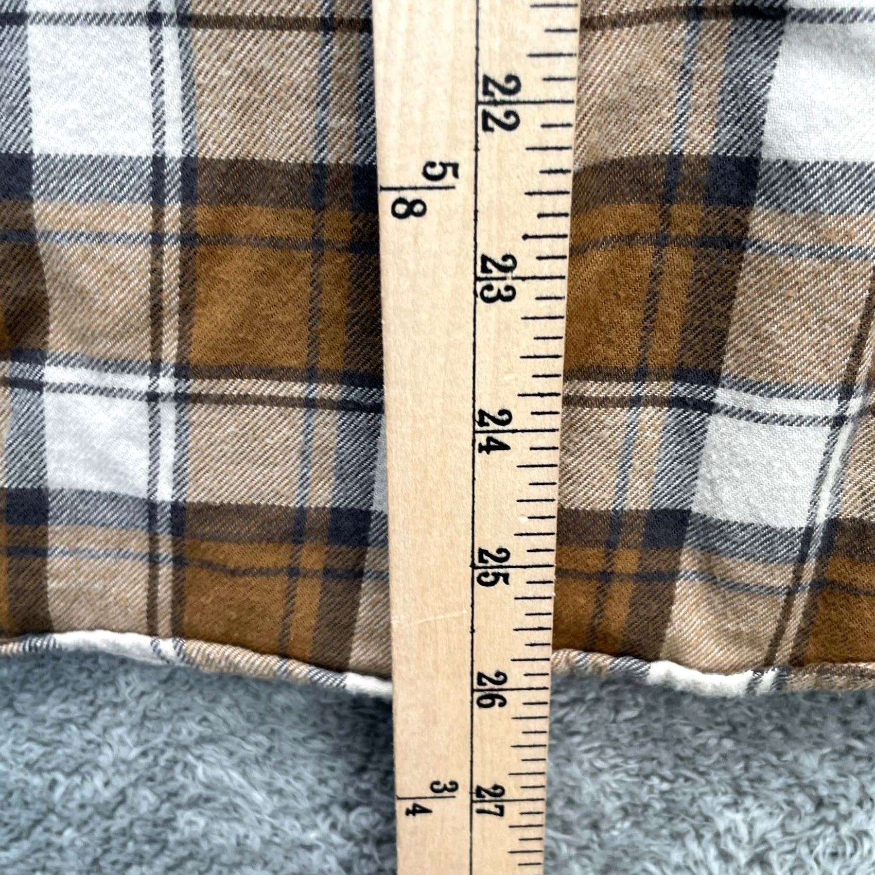 Uniqlo Uniqlo Shirt Mens Brown Plaid Flannel Button Front Long Sleeve Cotton Brushed XS Size US XS / EU 42 / 0 - 7 Thumbnail