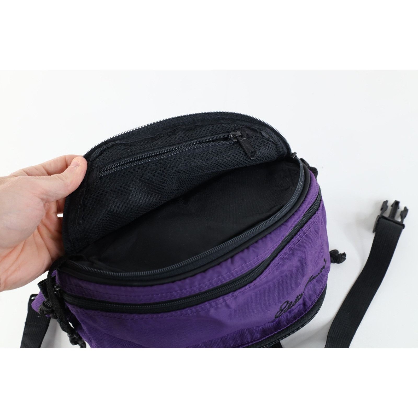 Eddie Bauer Vintage 90s Eddie Bauer Hiking Fanny Pack Belted Waist Bag Size ONE SIZE - 7 Thumbnail