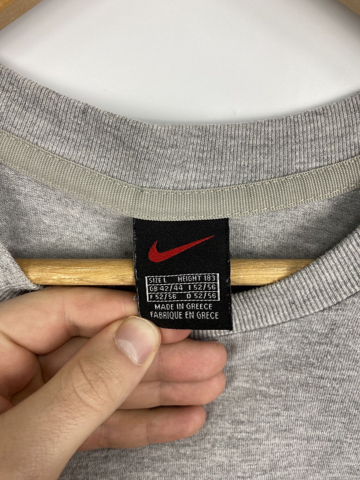 Nike 🇺🇸 Vintage 90s Nike T-Shirt Rare Made in USA Retro Size US L / EU 52-54 / 3 - 4 Thumbnail