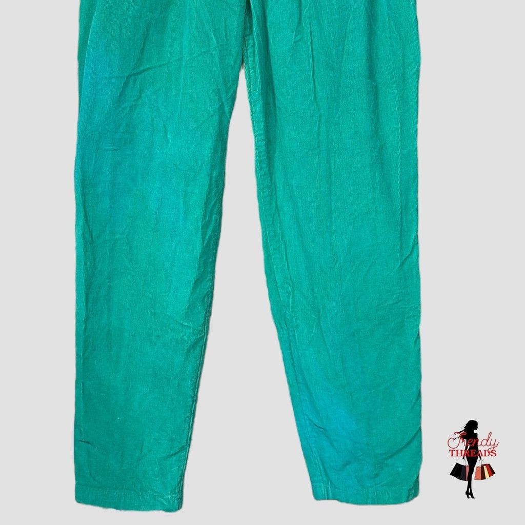 Vintage VTG 70s 80s SMALL MEDIUM Corduroy High Rise Tapered Wide Leg Size 30" / US 8 / IT 44 - 3 Thumbnail