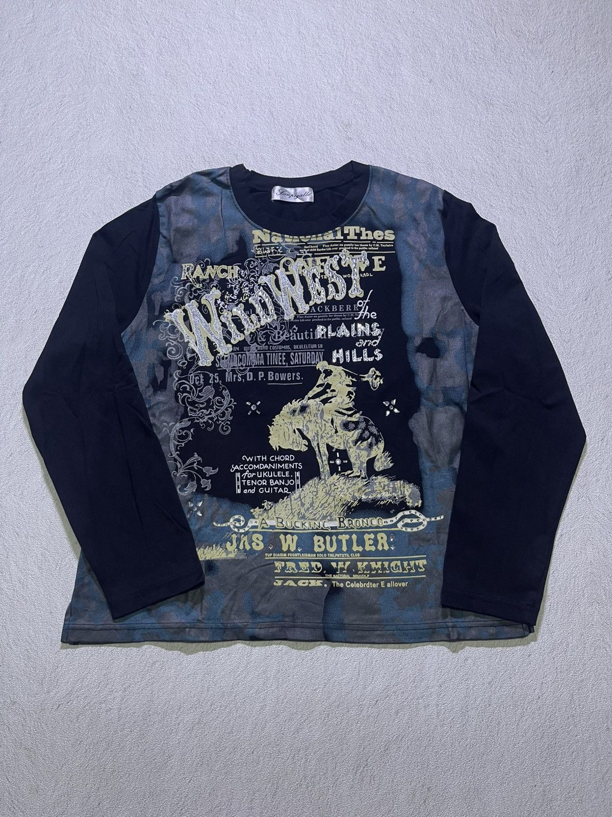 Japanese Brand Y2K WILD WEST long sleeve tshirt Size US M / EU 48-50 / 2 - 1 Thumbnail