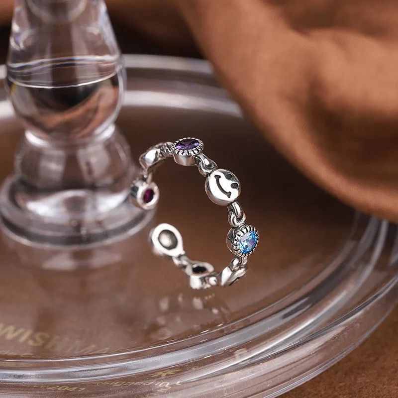 Jewelry Smile Face Rings Size ONE SIZE - 4 Thumbnail