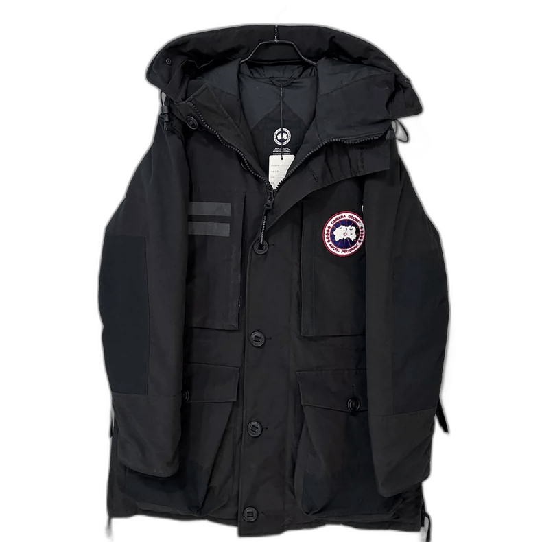 Canada Goose Black Reflective Expedition Down Jacket Size L / US 10 / IT 46 - 1 Thumbnail