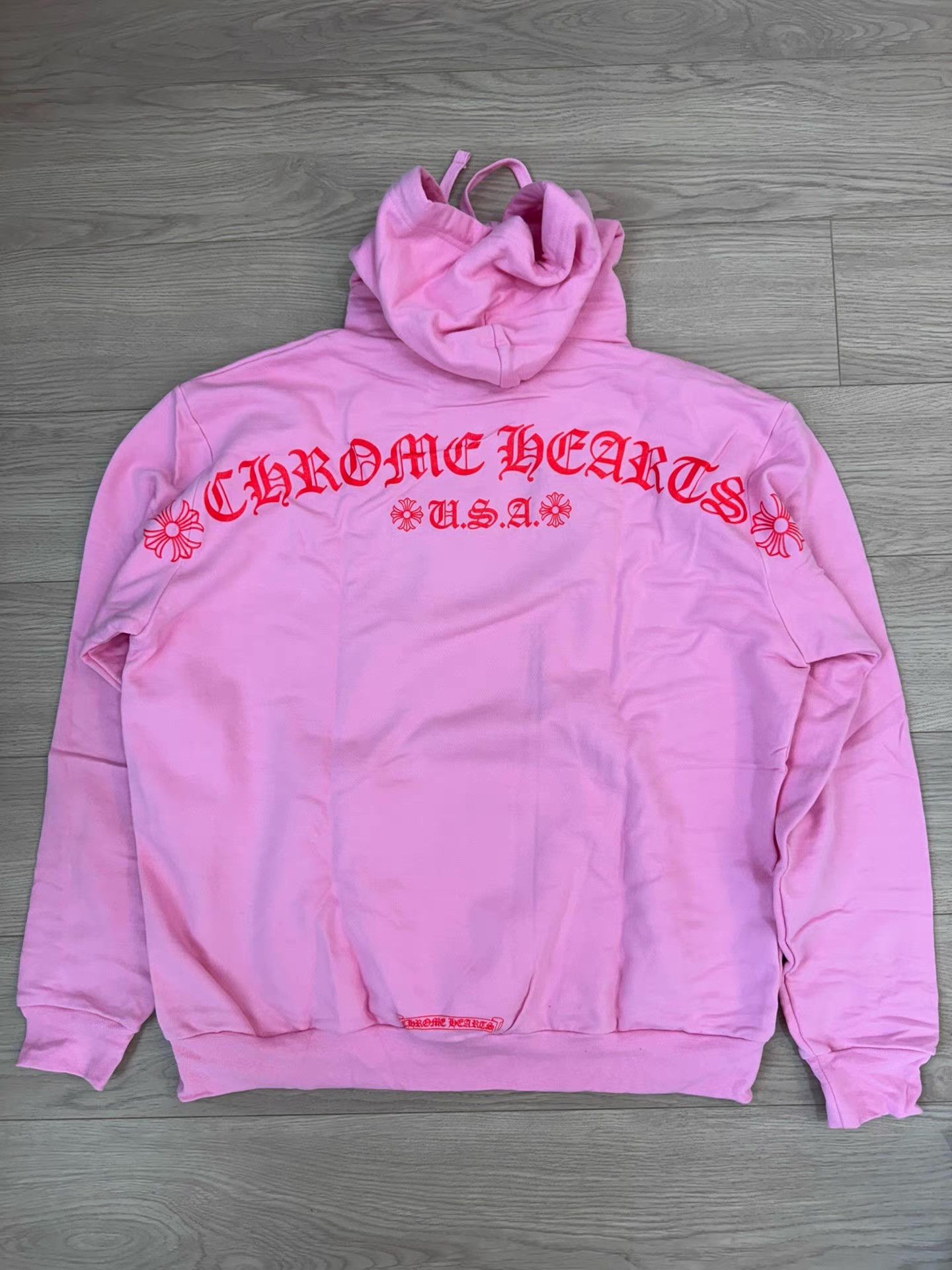Chrome Hearts Chrome Hearts Pink Hoodie Q14 Size US M / EU 48-50 / 2 - 2 Thumbnail