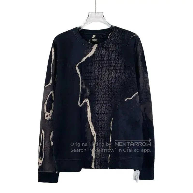 Fendi Fendi Deep Blue Men's Cotton Sweatshirt . Size US S / EU 44-46 / 1 - 1 Thumbnail