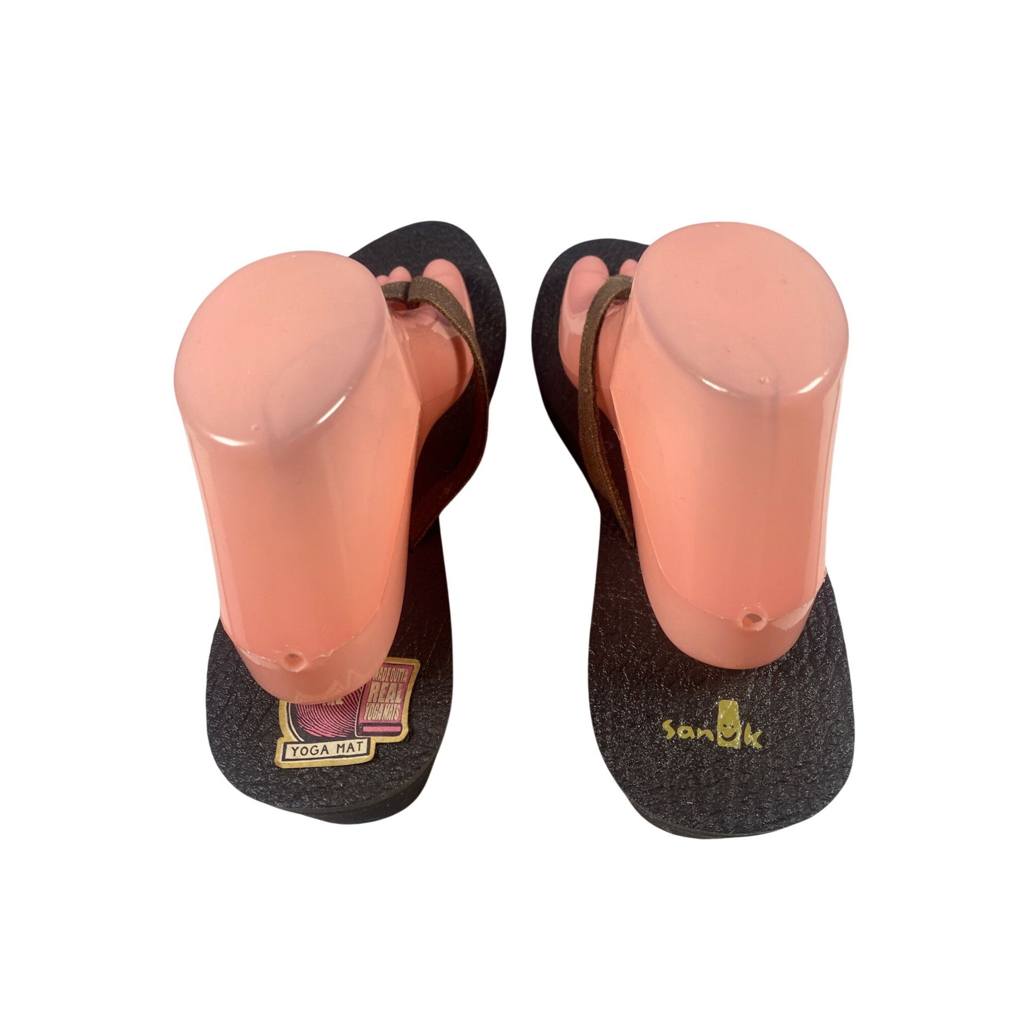 Sanuk New Sanuk Women's 11 Yoga Mat Wedge Thin Strap Flip Flops Br Size US 11 / IT 41 - 11 Thumbnail