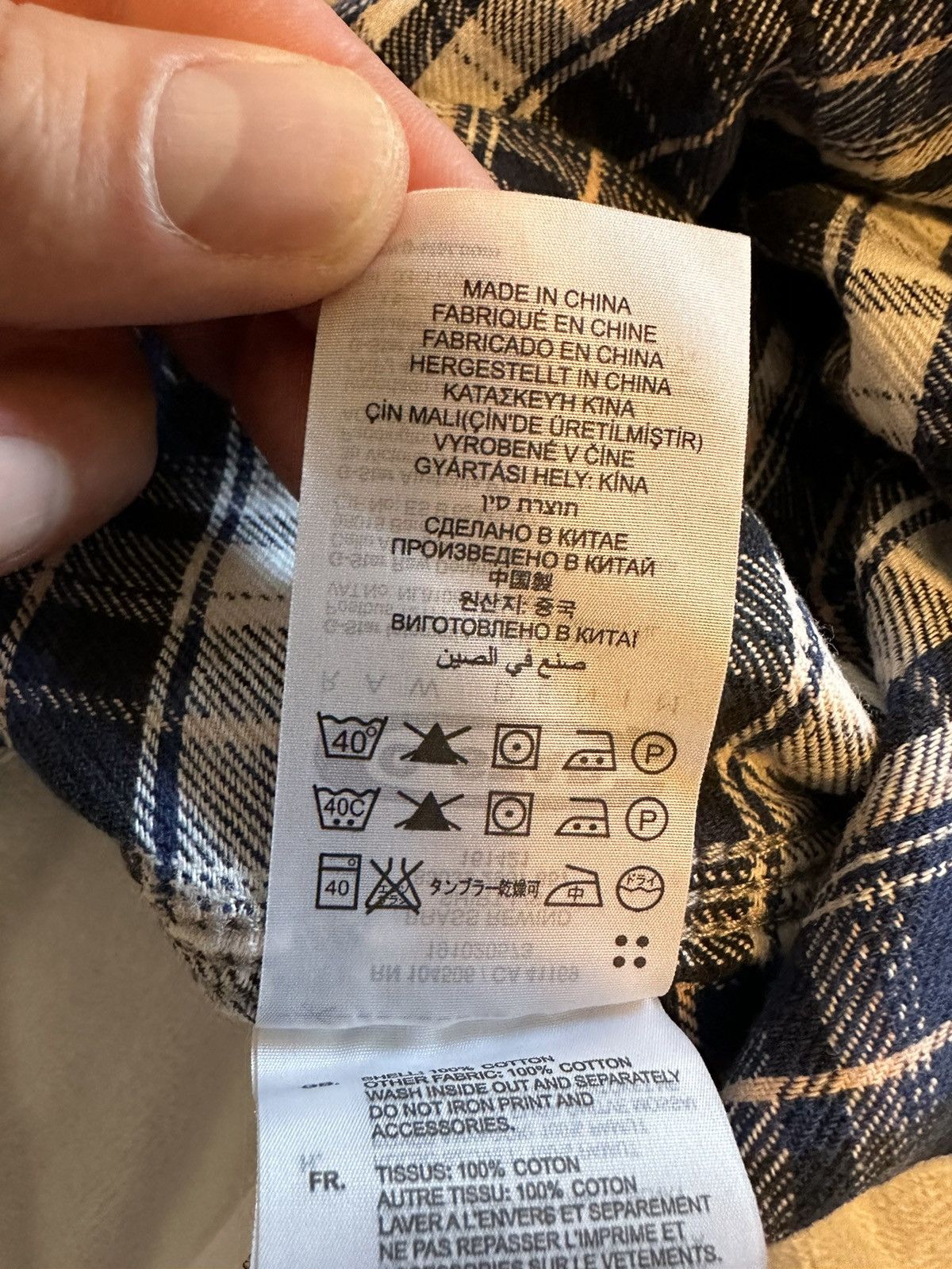 G-Star G-Star Raw Denim Men Casual L/S Shirt Blue Check-Size M Size US M / EU 48-50 / 2 - 10 Thumbnail